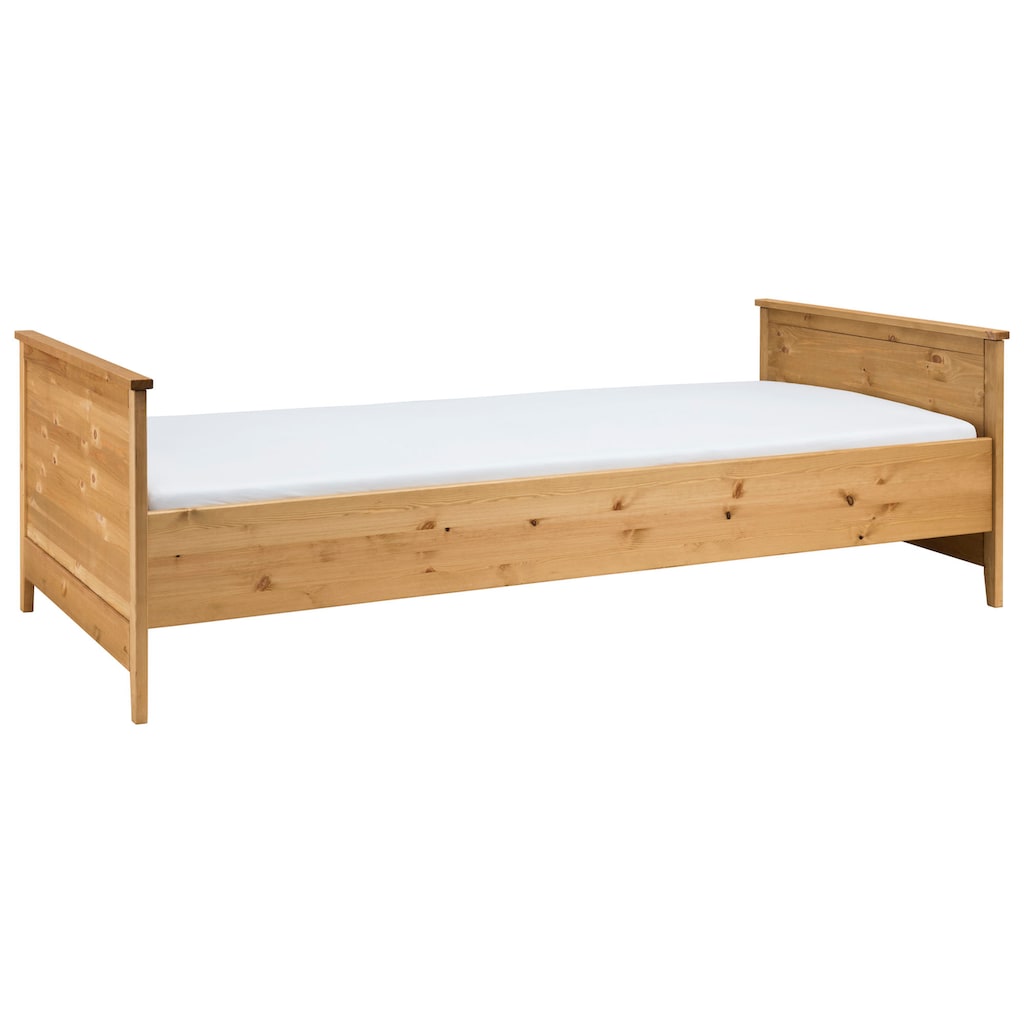 Lüttenhütt Jugendzimmer-Set »Solvita«, (Bett 90x200cm, Kleiderschrank 3 trg, Nachtkonsole, Kommode, Wandregal)