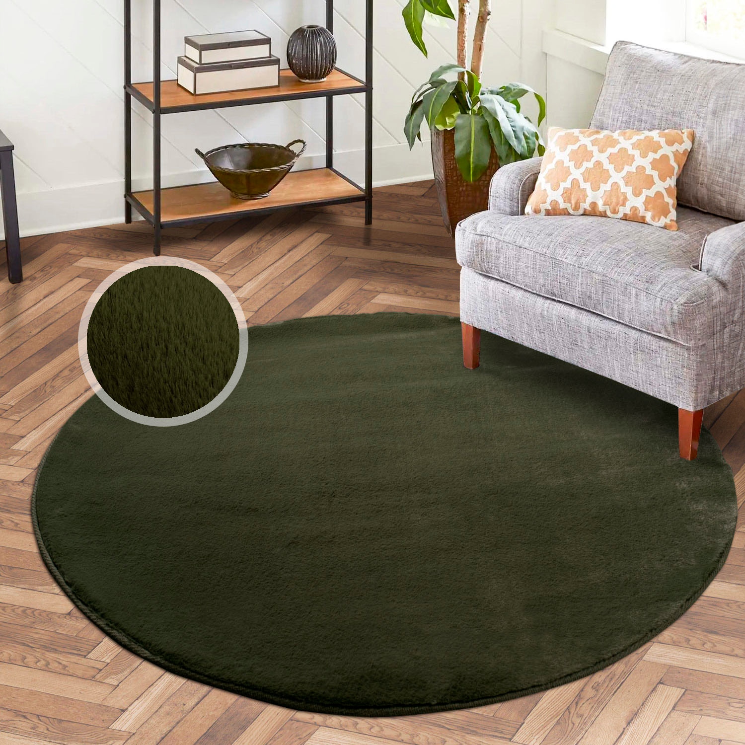 Carpet City Hochflor-Teppich "TOPIA400" rund 21 mm Höhe besonders weich und günstig online kaufen