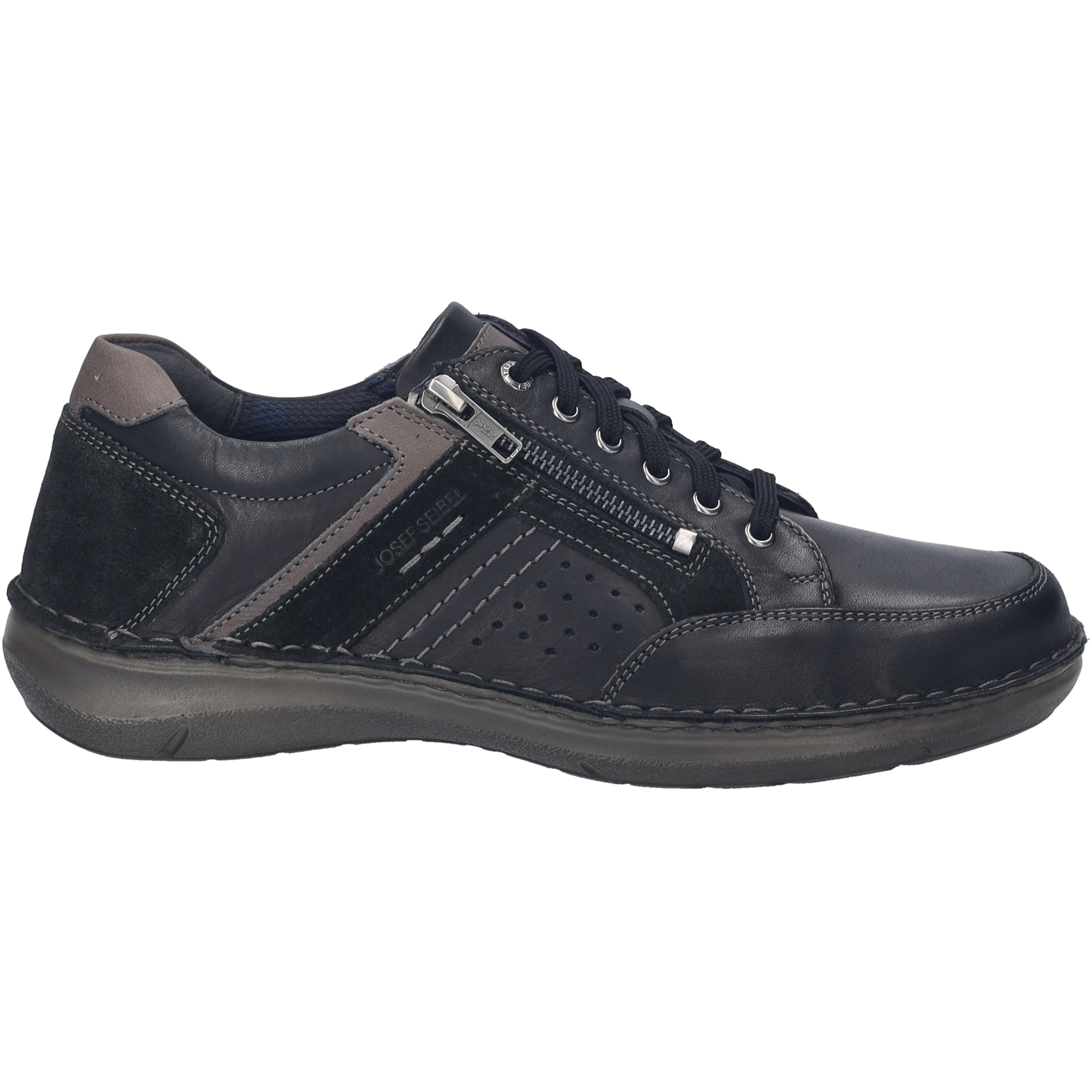 Josef Seibel Schnürschuh »New Anvers 87, schwarz-kombi«