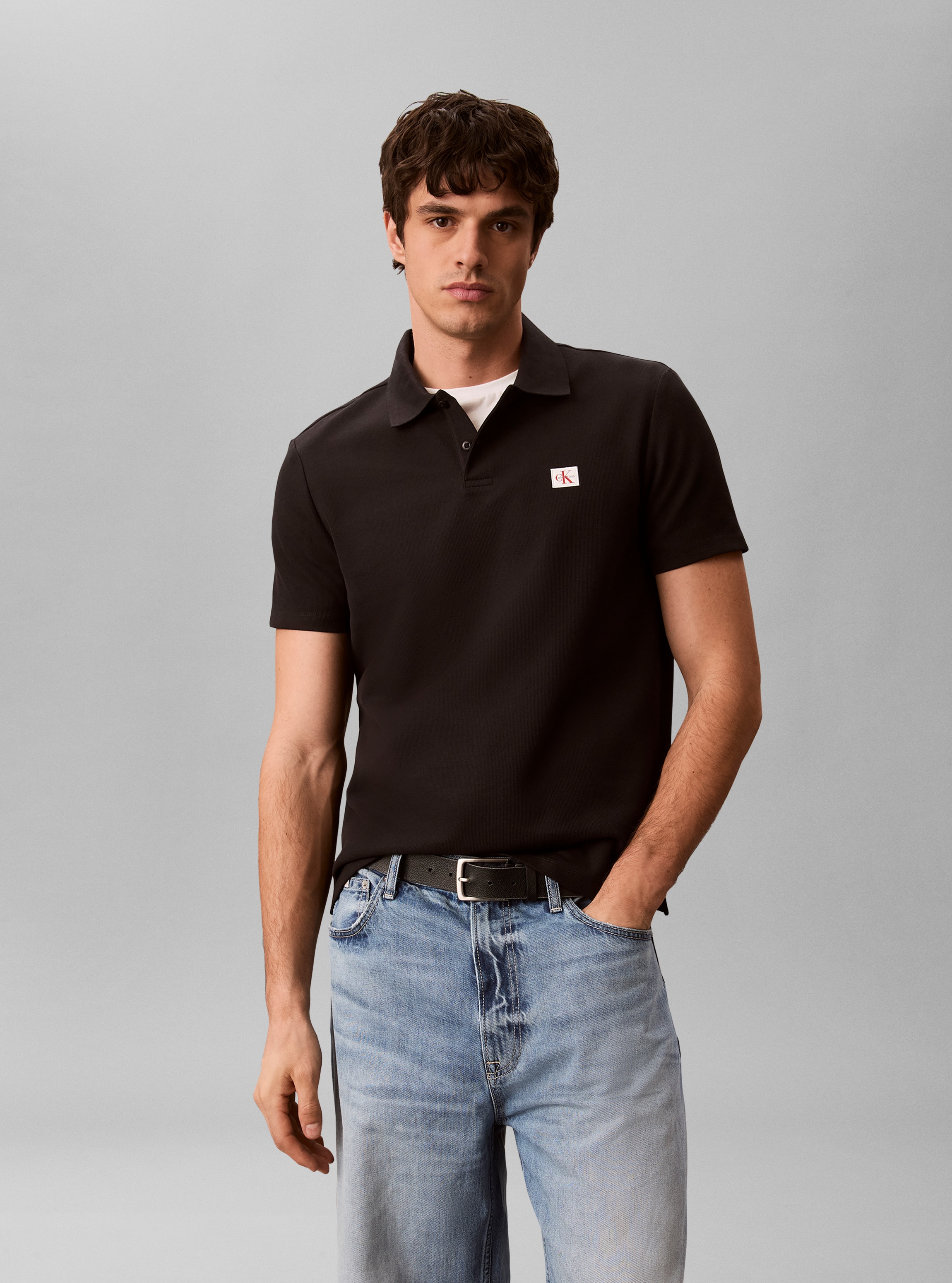 Calvin Klein Jeans Poloshirt Regular Fit, Baumwoll-Mix