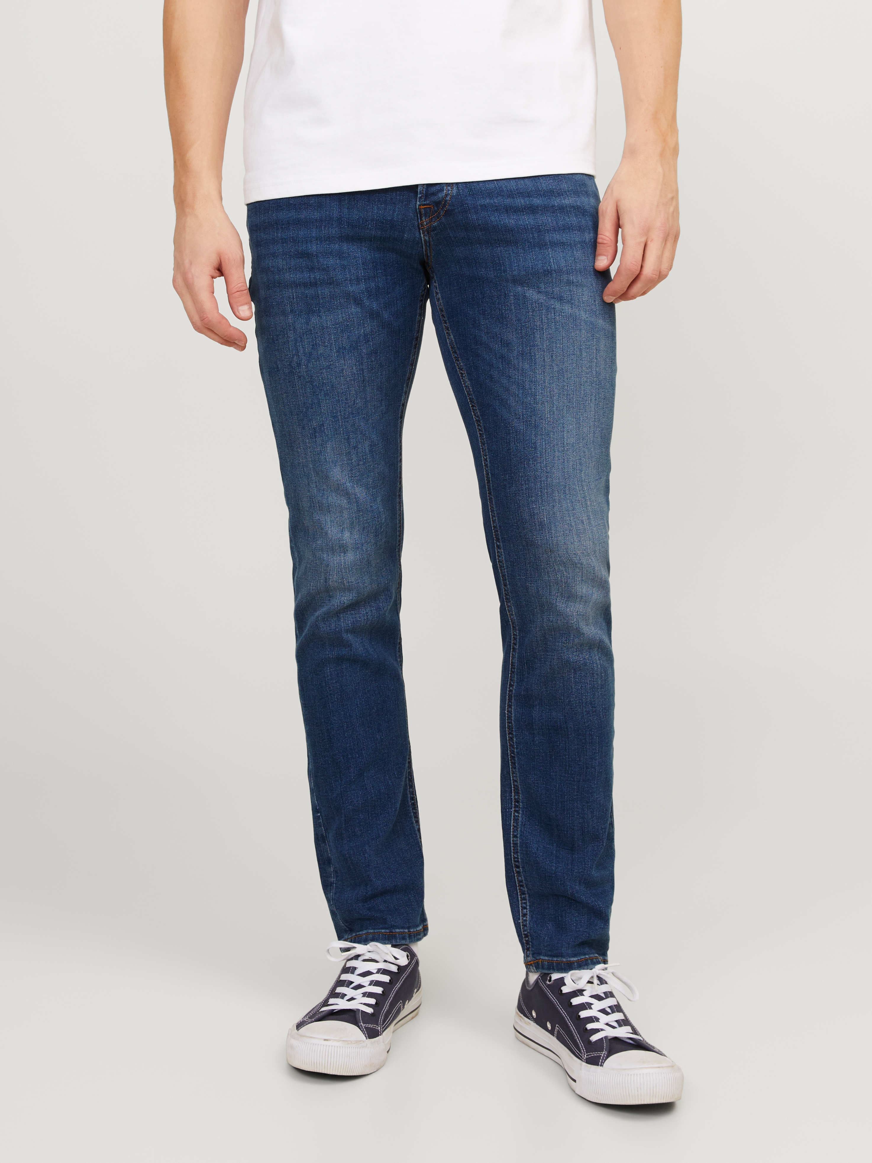 Jack & Jones "JJITIM mit Waschung und praktischen Taschen" Abriebeffekte, modisch, slim fit, Denim