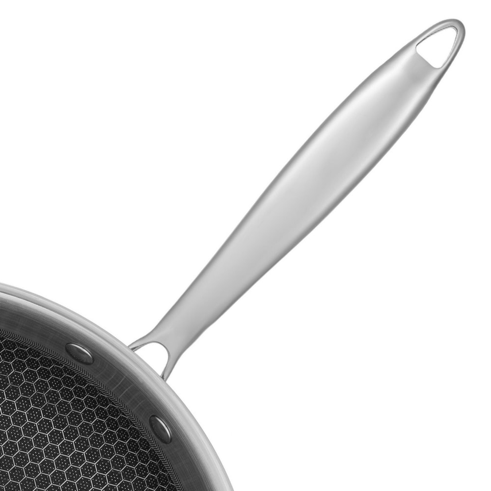 RESTO Kitchenware Bratpfanne »Achird Pfanne aus Tri-Ply (Edelstahl + Aluminium + Edelstahl) ofenfest« Edelstahl 18/10 1 Stk. tlg. Die 3-schichtige Basis ermöglicht eine Energieeinsparung von 25%