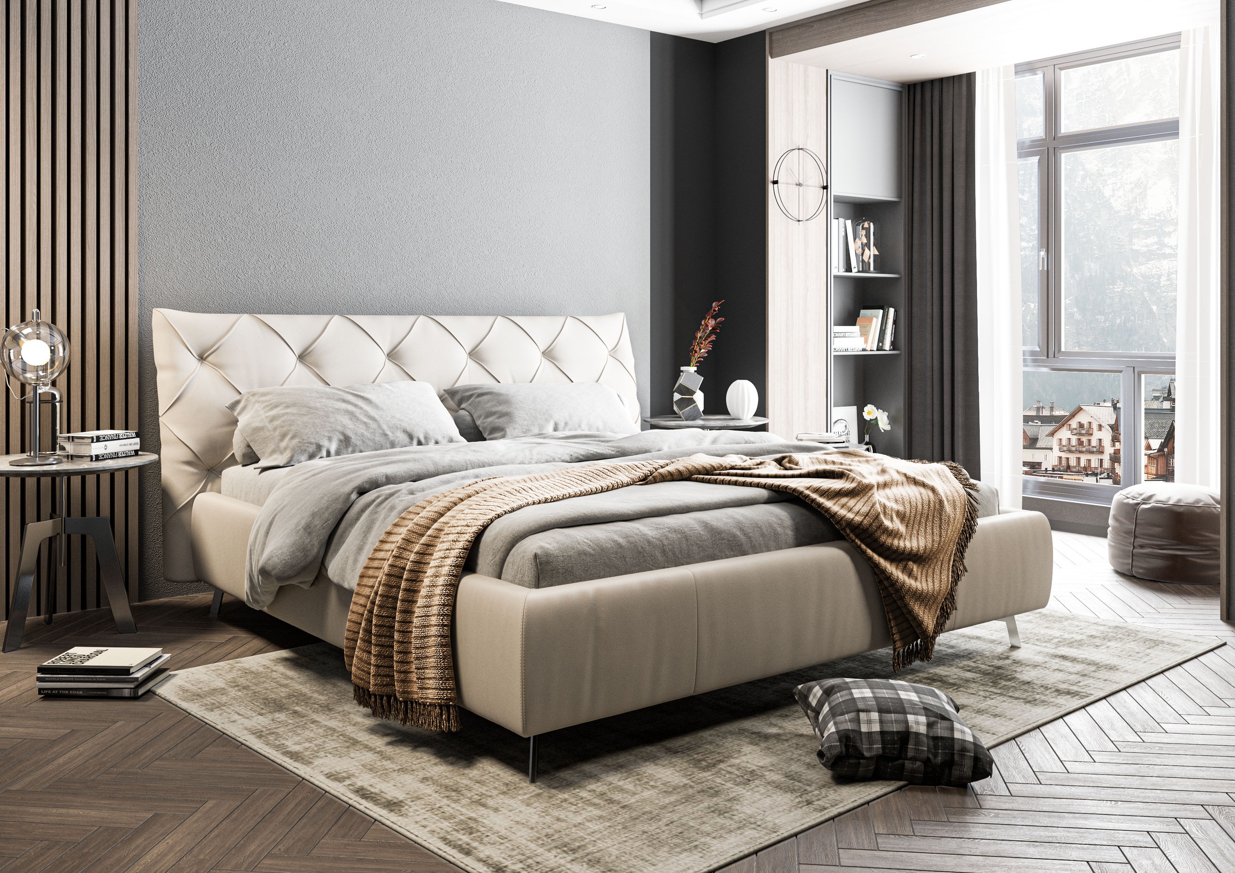 Home affaire Polsterbett "Elloree in 4 Breiten bis 200cm, auch in Leder" Ko günstig online kaufen