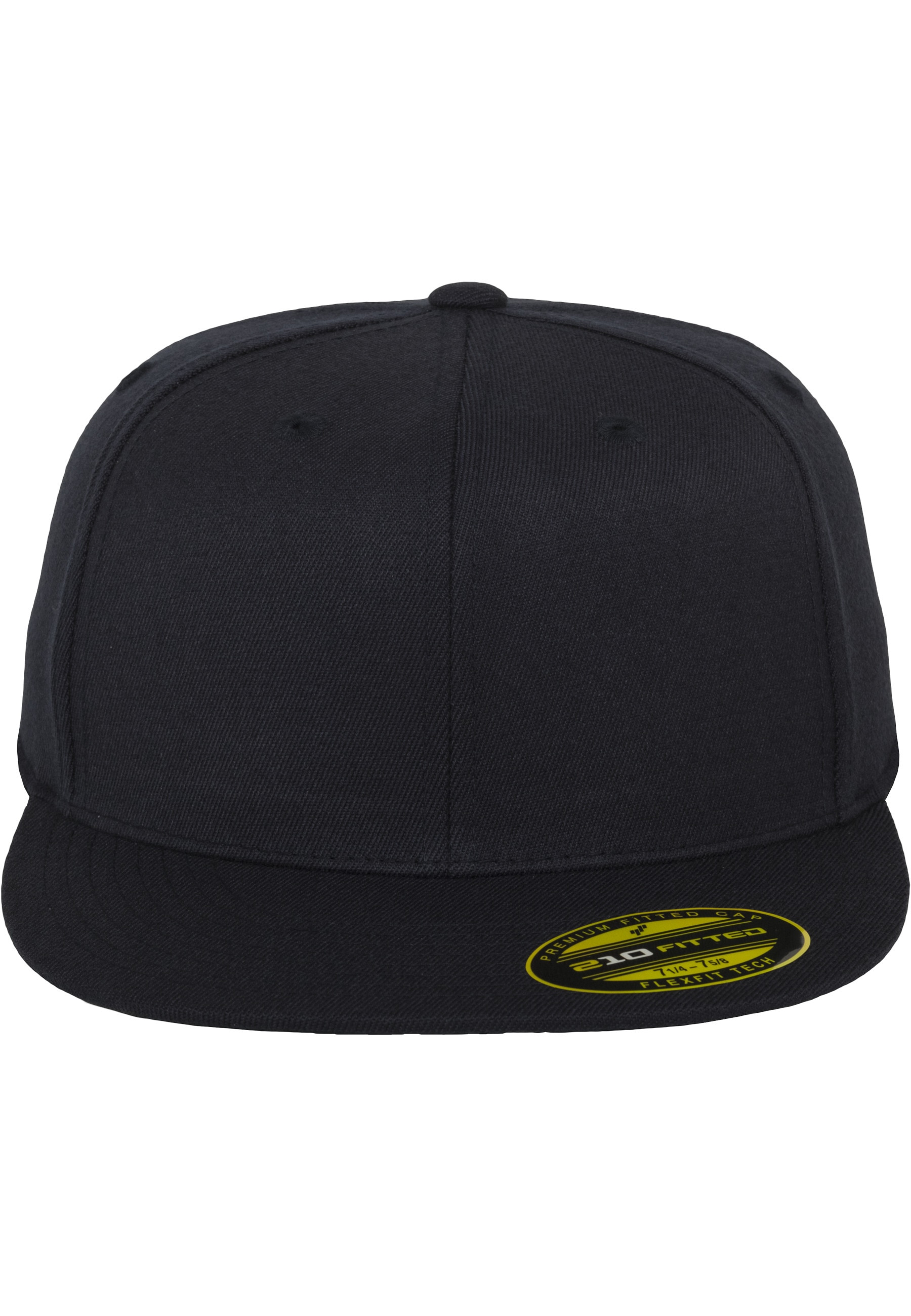 FLEXFIT Damen Flex Cap "Flexfit Unisex Premium 210 Fitted"schwarznavy, Gr. S, 83% Polyacryl, 15% Wolle, 2% Elasthan, Caps