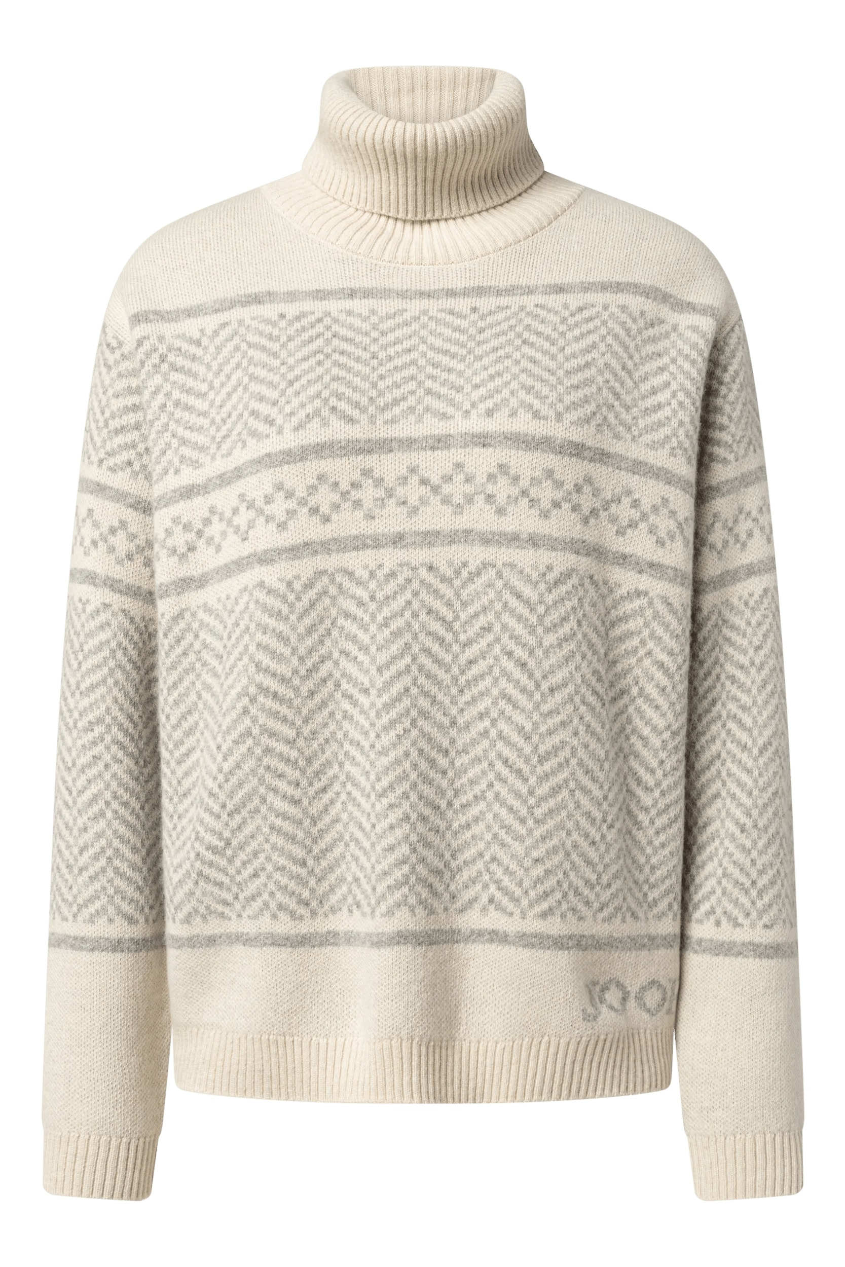 JOOP Rollkragenpullover "Korol" hochwertiges Jacquardmuster, mit Kaschmiranteil