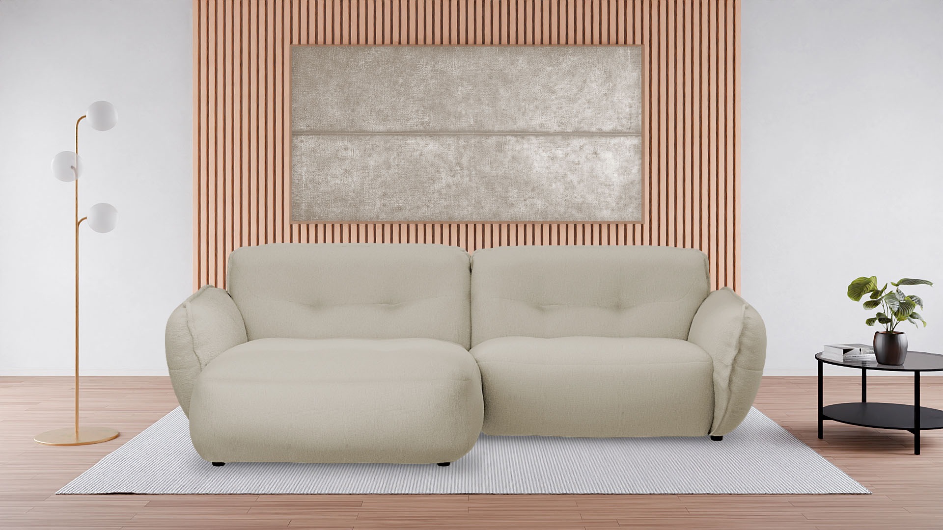 BETYPE Ecksofa "Be Fluffy Mega Sofa, bequem, viel Platz, Breite 289cm, L-Fo günstig online kaufen