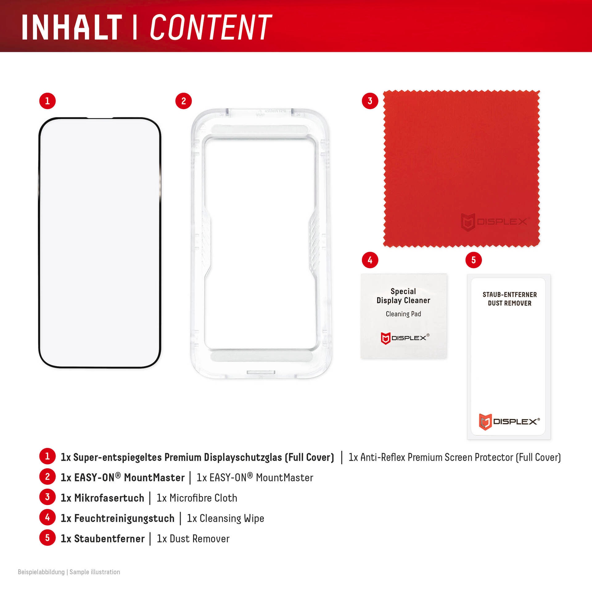 Displex Displayschutzglas »Premium Glass Screen Protector Anti-Reflex mit MountMaster« für Samsung Galaxy S26 Ultra Displayschutzfolie, Schutzfolie, Bildschirmschutz, kratz- & stoßfest