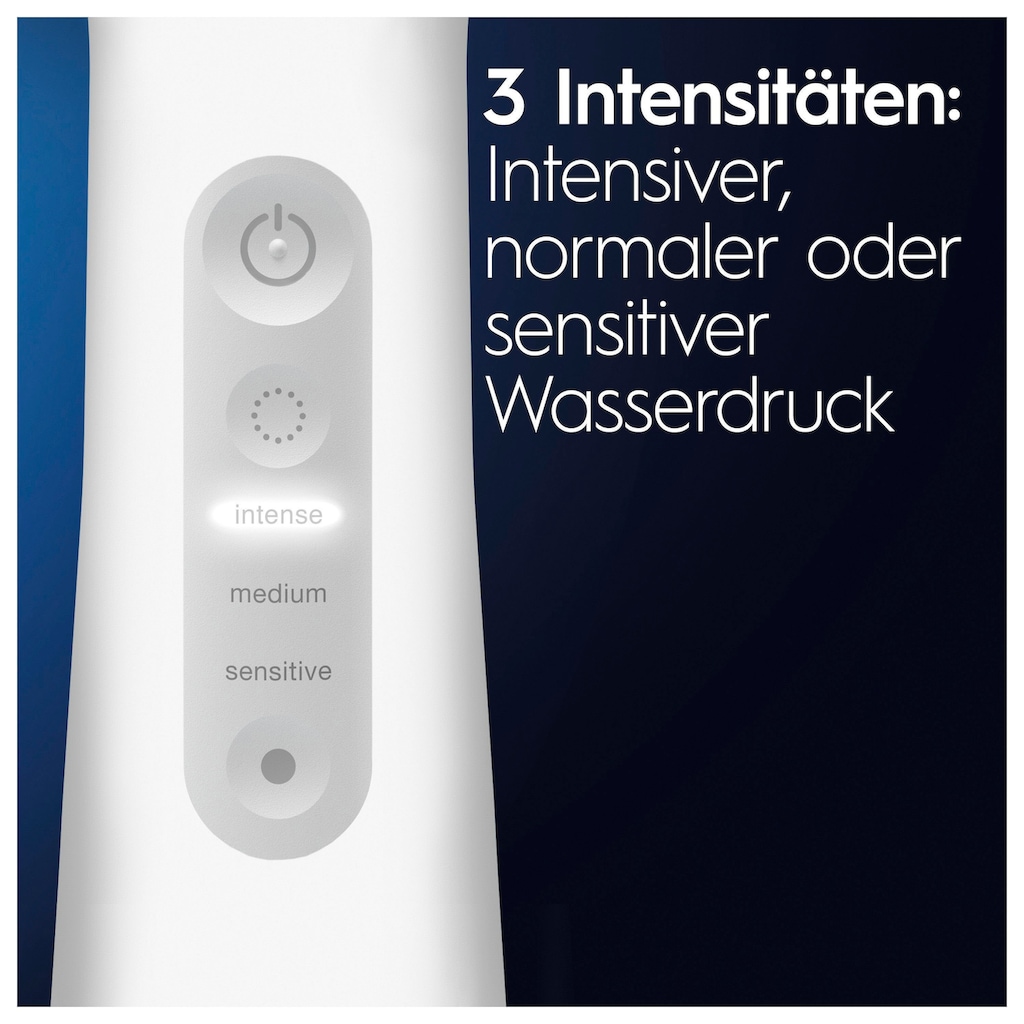 Oral-B Munddusche »AquaCare 6«, 3 St. Aufsätze}, Kabellose mit Oxyjet-Technologie