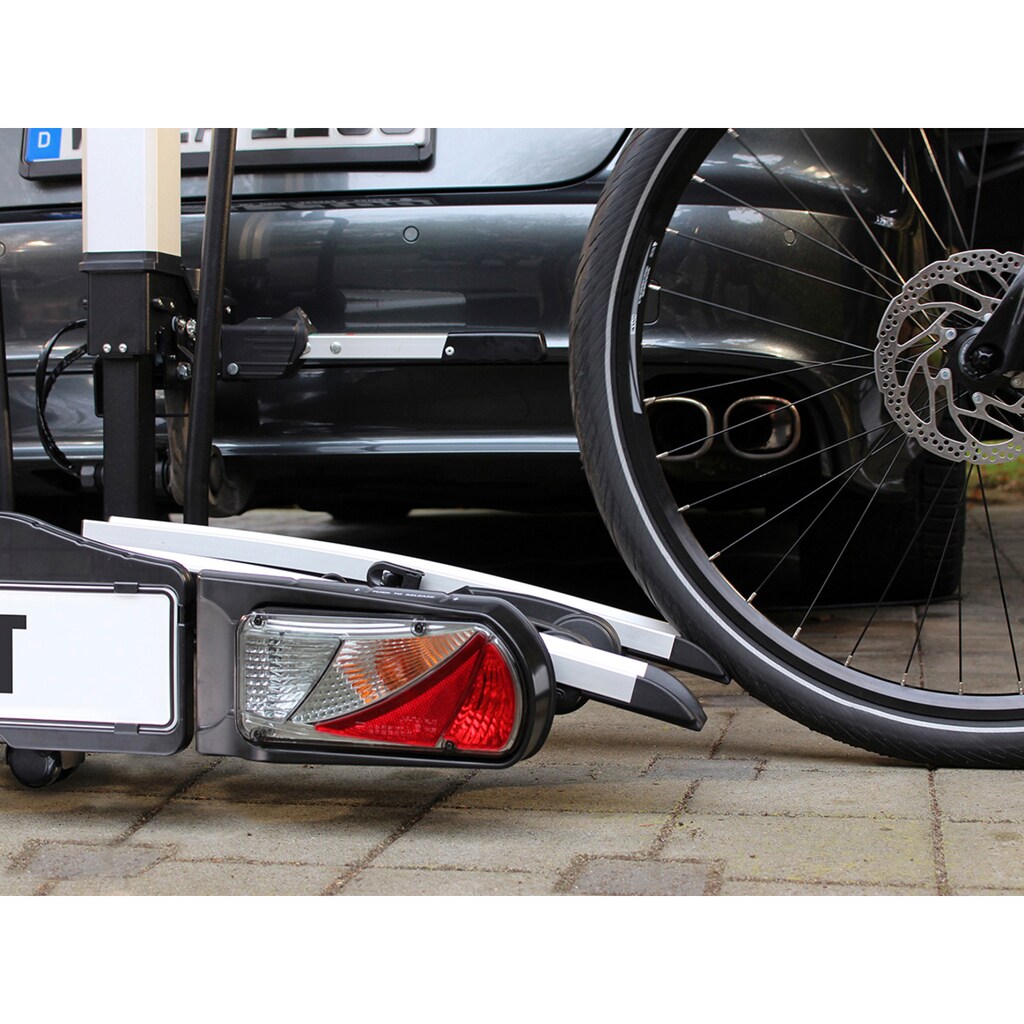EUFAB Kupplungsfahrradträger »Bike Lift«, rollbar, inkl. Schutzhülle