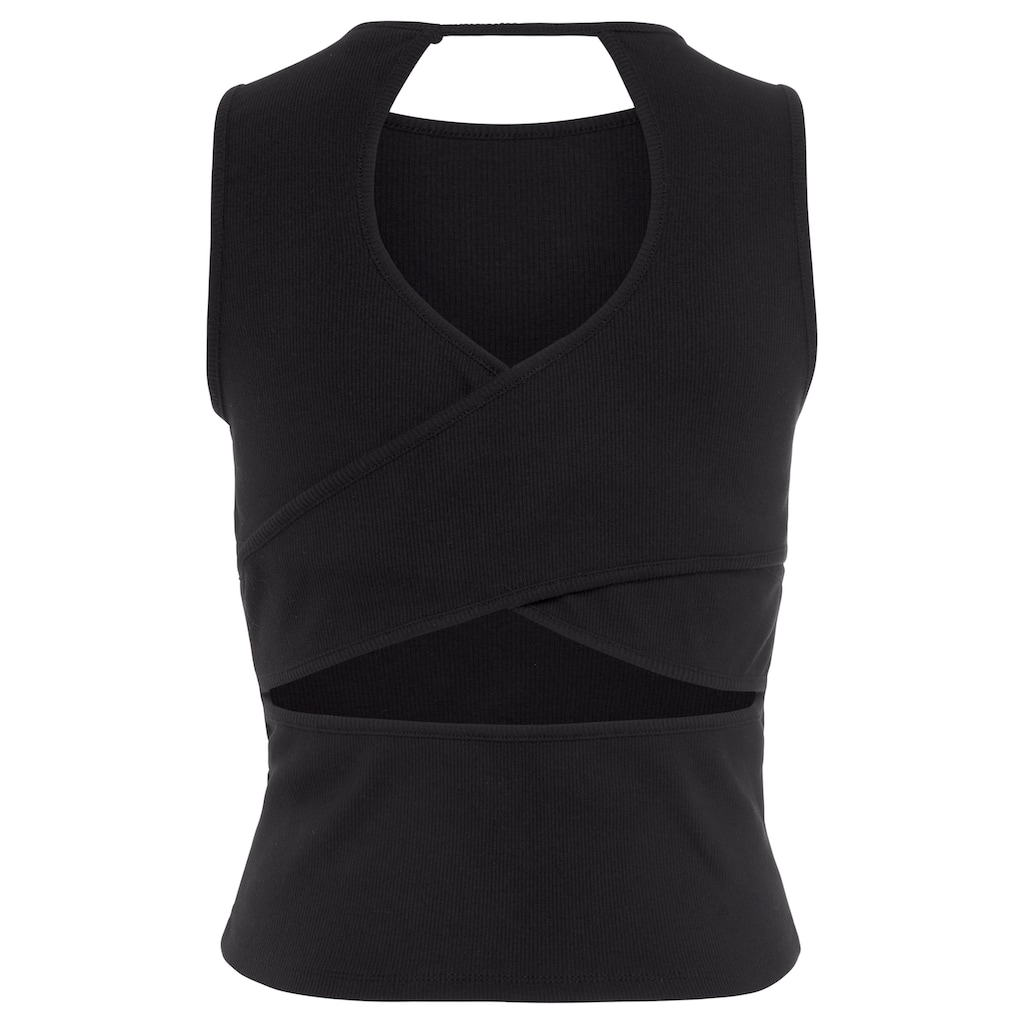 LASCANA Ripptanktop, mit Cut-out-Details hinten