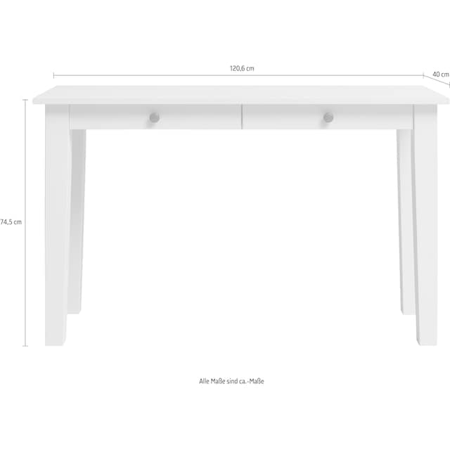 Wohnglücklich by Infantil Konsolentisch »Solvita«, Breite 120 cm, aus  massivem Kiefernholz bestellen | BAUR