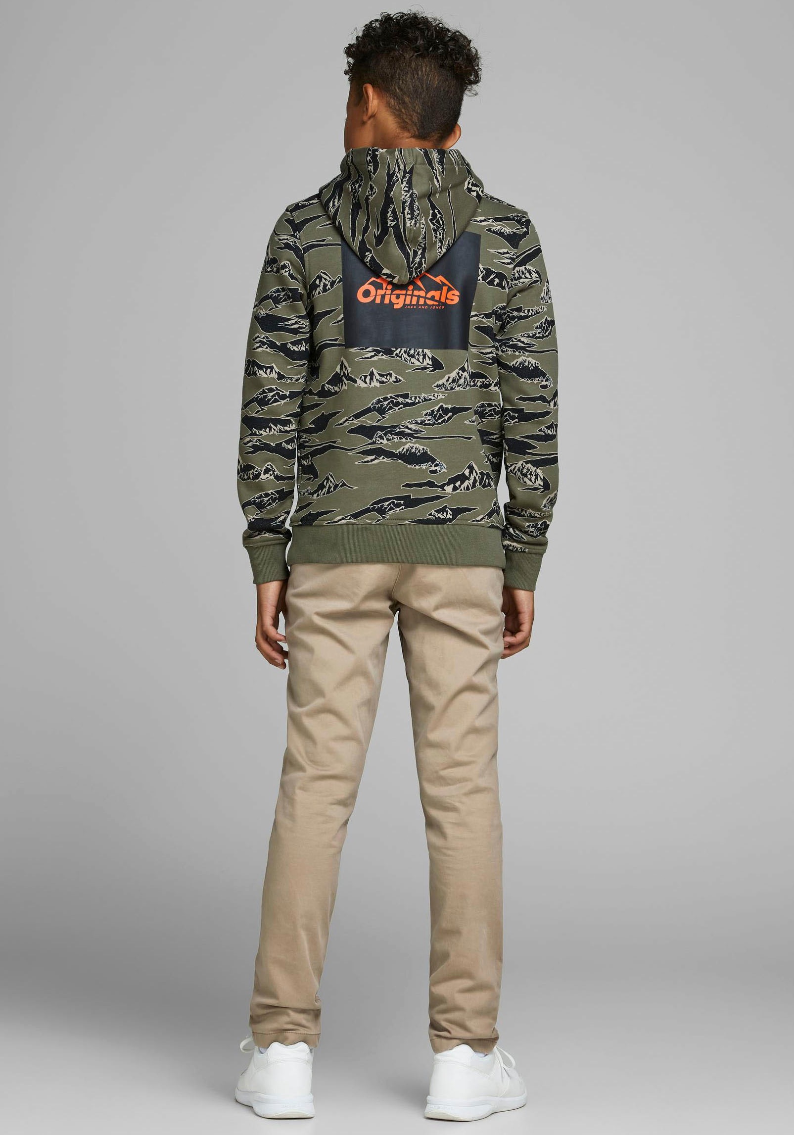 Thumbnail - Jack & Jones Junior Chinos "JPSTMARCO bequem, elastisch, pflegeleicht" unifarben, modisch, slim fit, Web