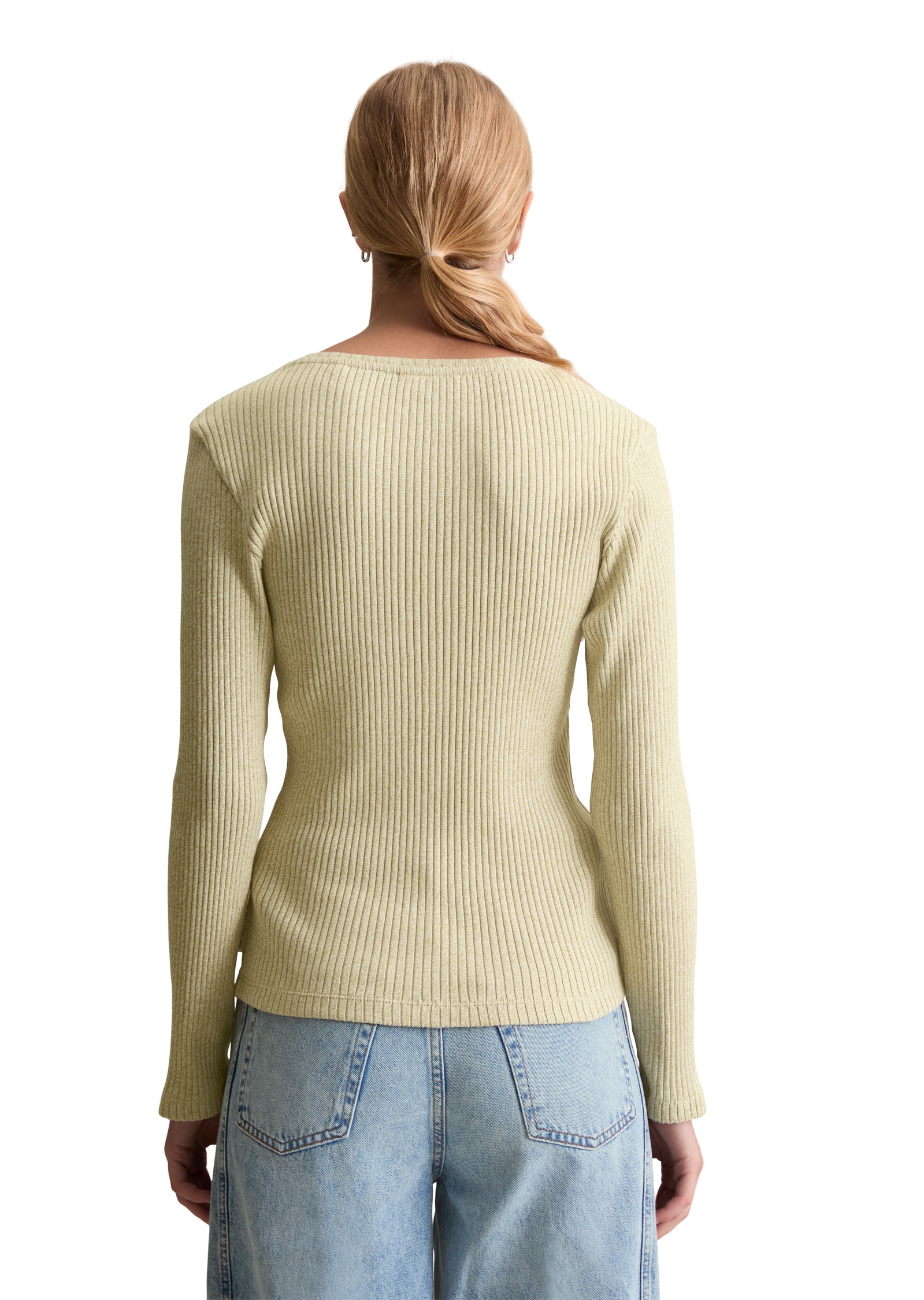 Marc O'Polo DENIM Langarmshirt »aus Rippjersey«
