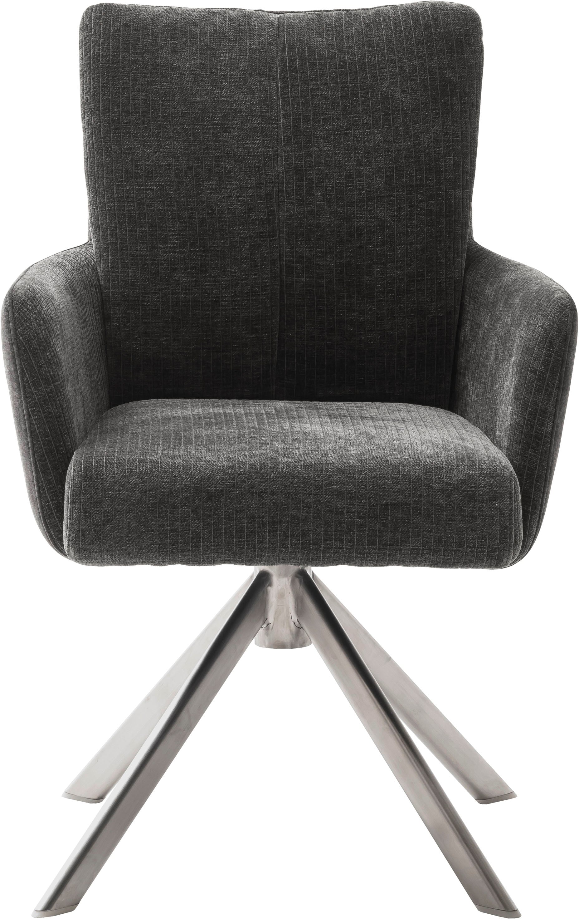 MCA furniture Esszimmerstuhl »MALIA«, (Set, 2 Stck), 360° drehbar, Taschenfederkern, Sitzhöhe ca. 49 cm