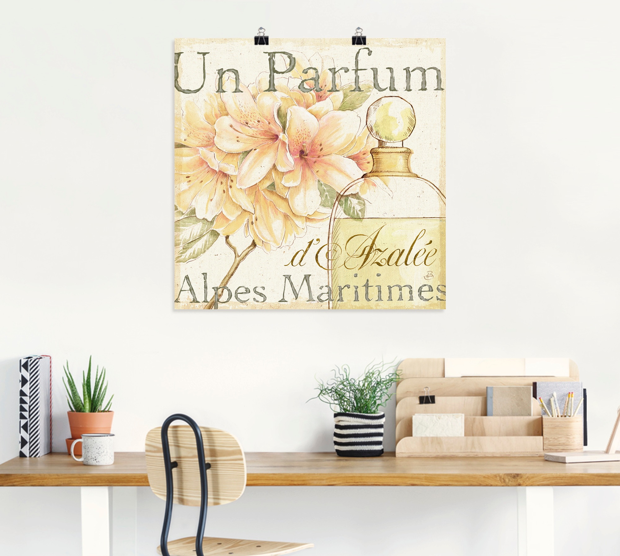 Artland Poster "Blumen und Parfum III", Schilder, (1 St.), als Leinwandbild günstig online kaufen