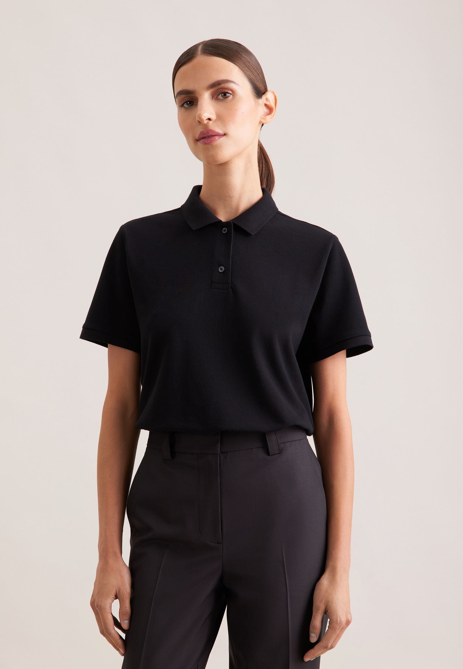 seidensticker Poloshirt "Schwarze Rose" Polo Uni günstig online kaufen