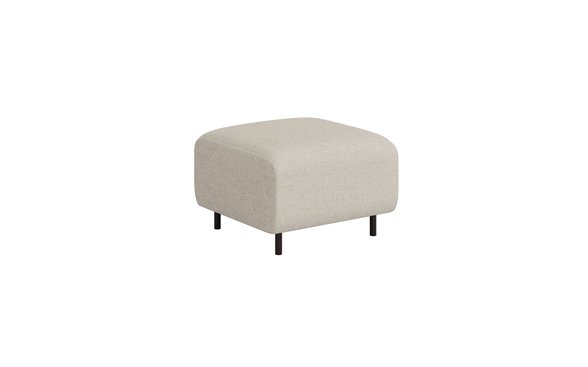 OTTO home Polsterhocker "ARROS klein mit Wellenunterfederung, Maße B/T/H: 70/70/46 cm" passend zur Serie, in hochwertiger Verarbeitung