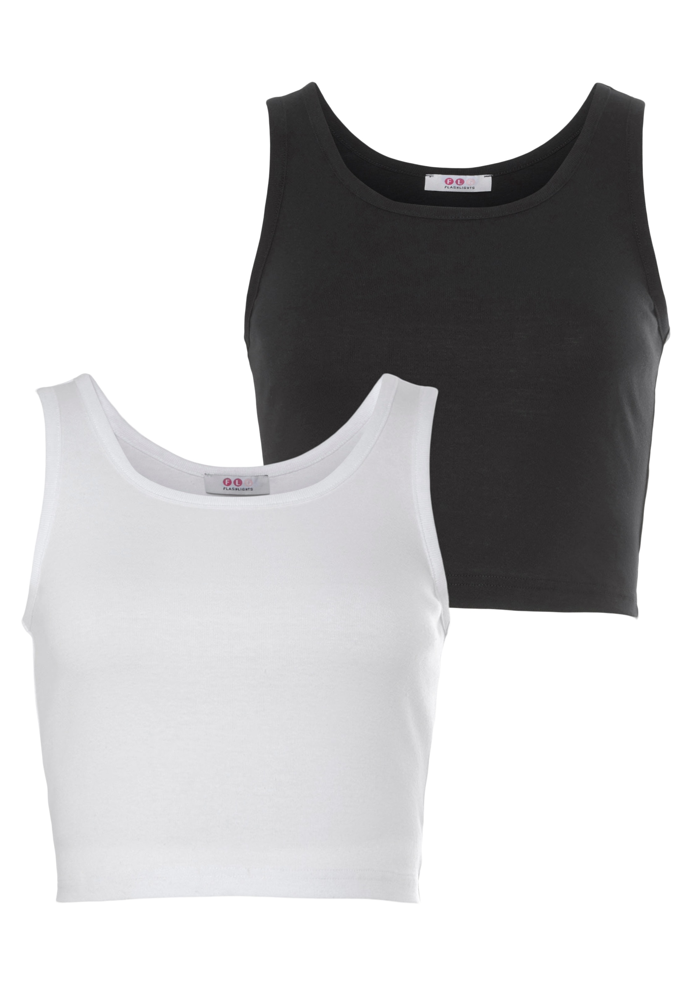 Flashlights Crop-Top Packung, 2er- Pack, 2 Stk. tlg. kurze Länge günstig online kaufen