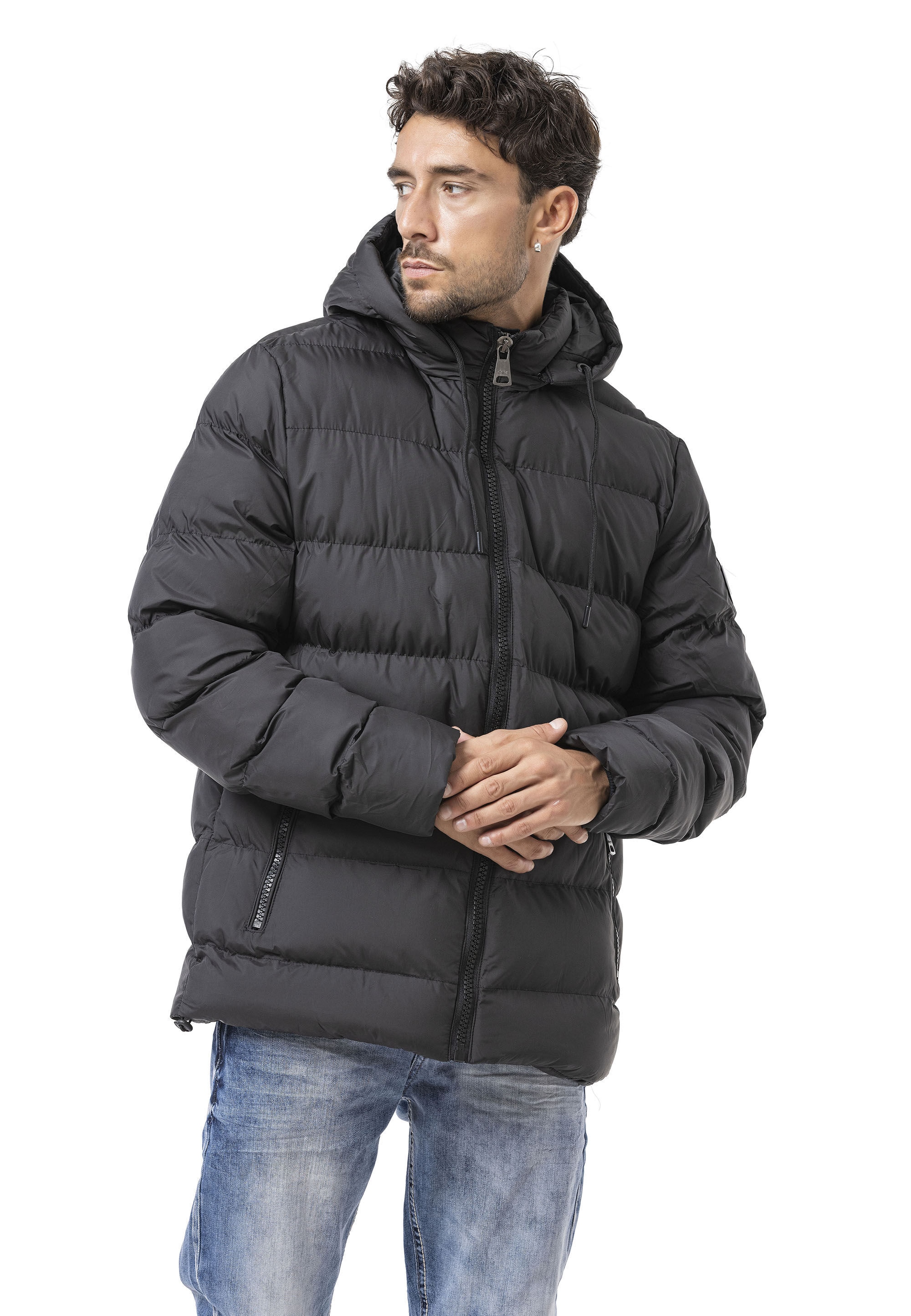 Cipo & Baxx Winterjacke "Jacke" mit Kapuze im Steppdesign günstig online kaufen