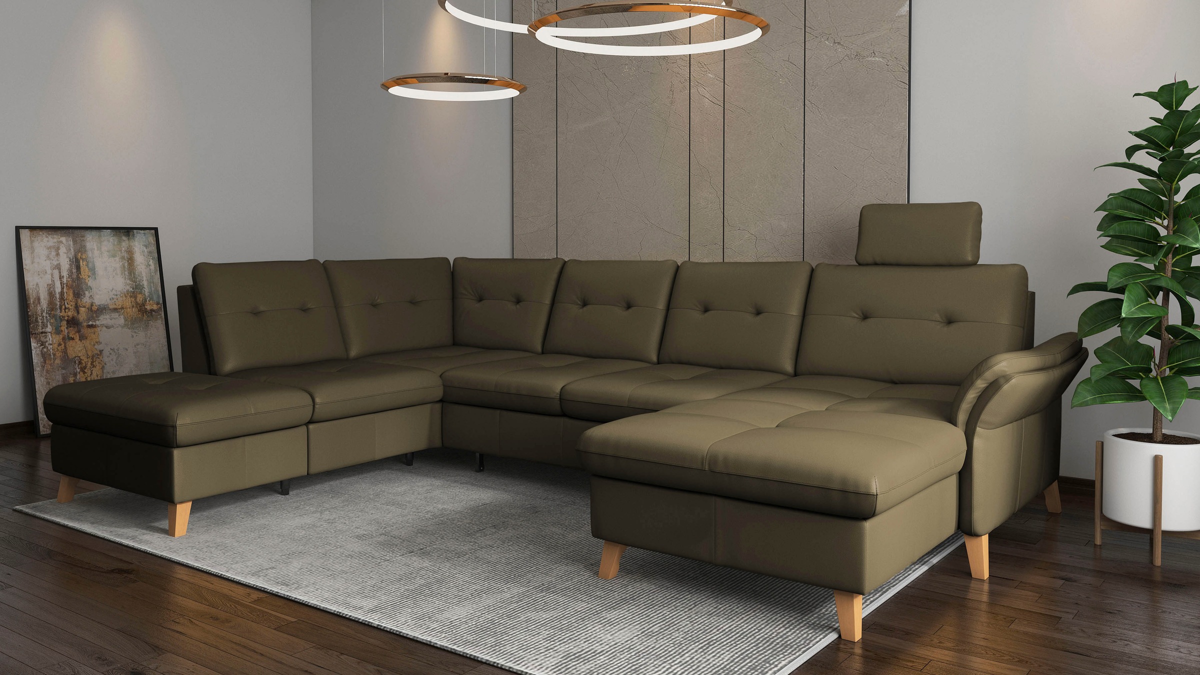 sit&more Wohnlandschaft "Göteborg" inkl. Sitztiefenverstellung, wahlweise m günstig online kaufen