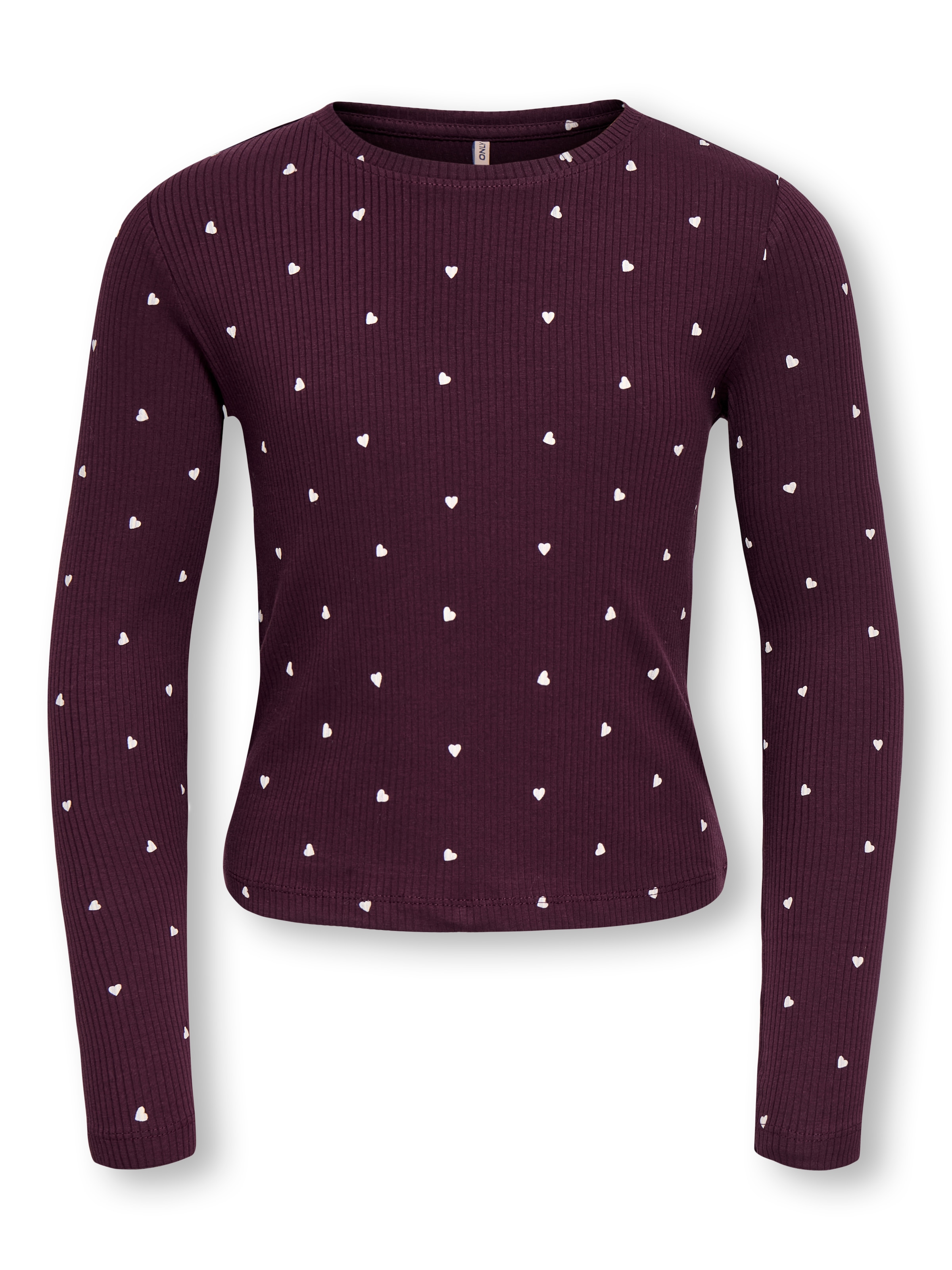 KIDS ONLY Langarmshirt "KOGBELLA LIFE AOP L/S TOP JRS NOOS" Baumwollmischung, figurbetont