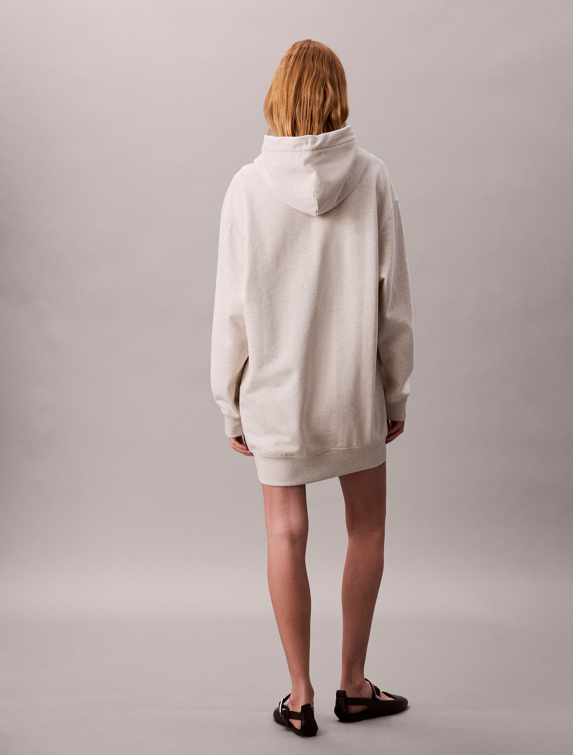 Calvin Klein Jeans Sweatkleid »LS MONOLOGO PREMIUM TERRY HOODIE«, Mit Rundhalsausschnitt, loose fit