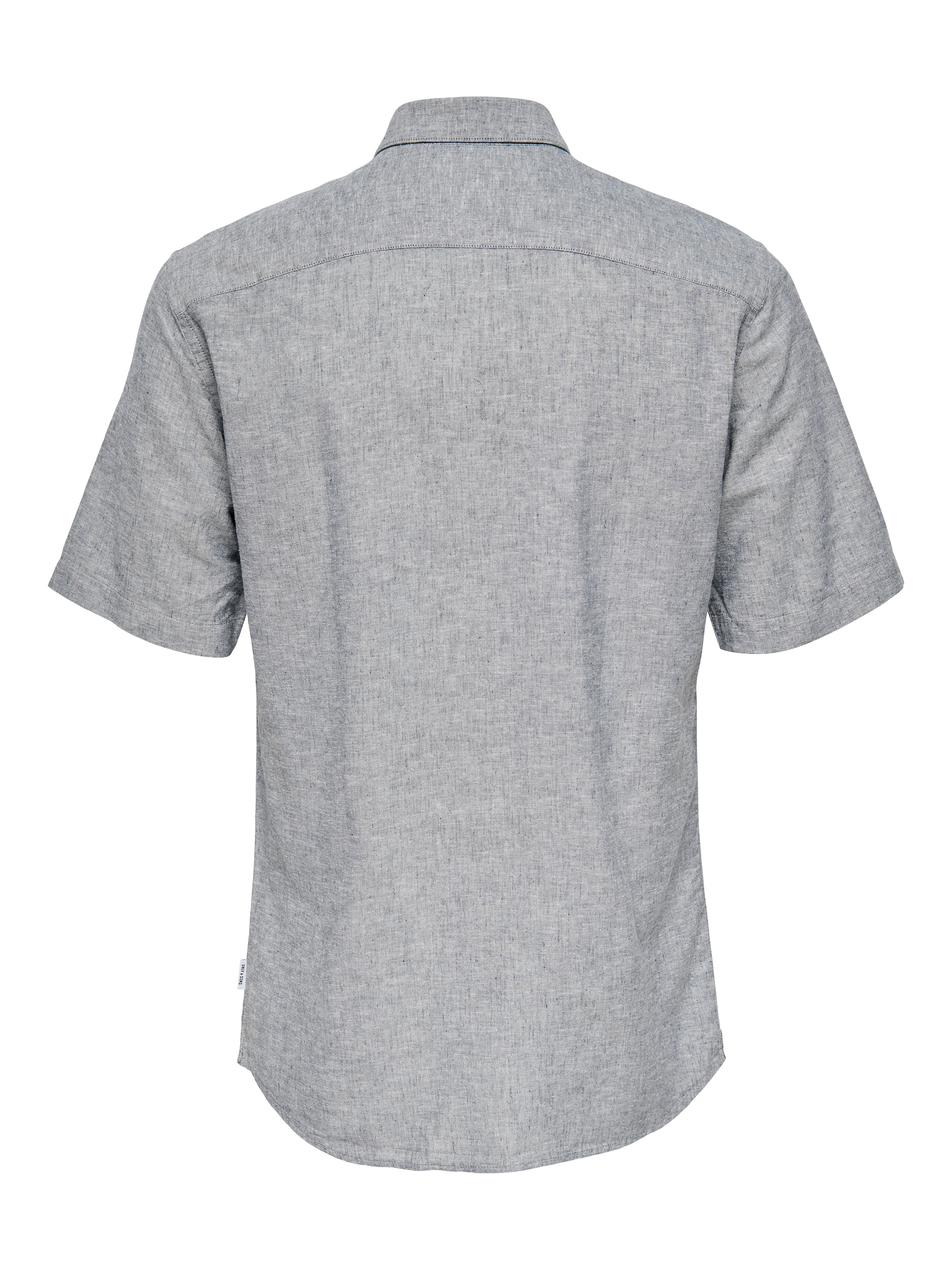 ONLY & SONS Kurzarmhemd »ONSCAIDEN SS SOLID LINEN SHIRT NOOS«