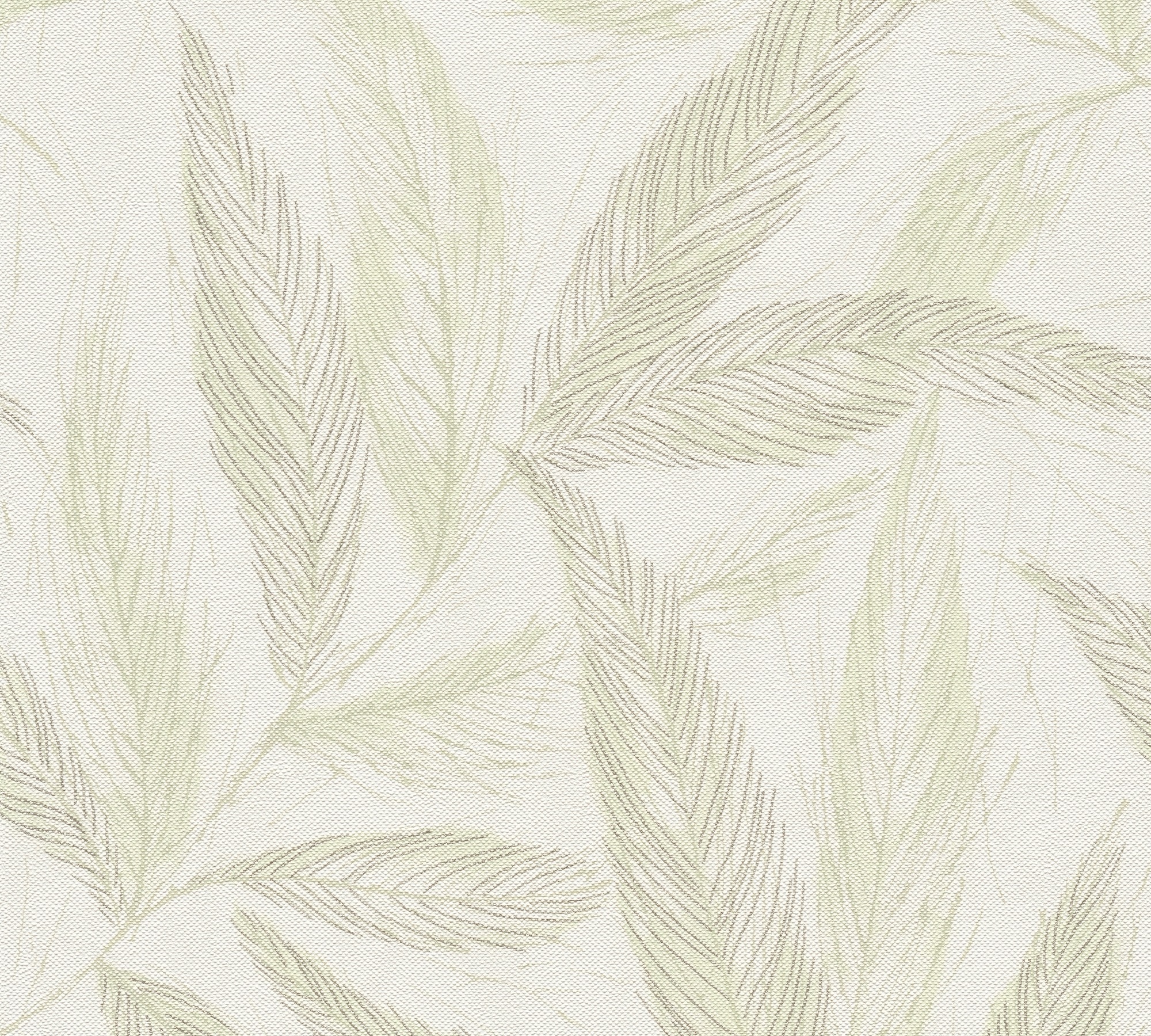 A.S. Création Vliestapete »mit Blätter-Design natürliche Eleganz« matt strukturiert Dekorative Vliestapete mit filigranem Blattmuster