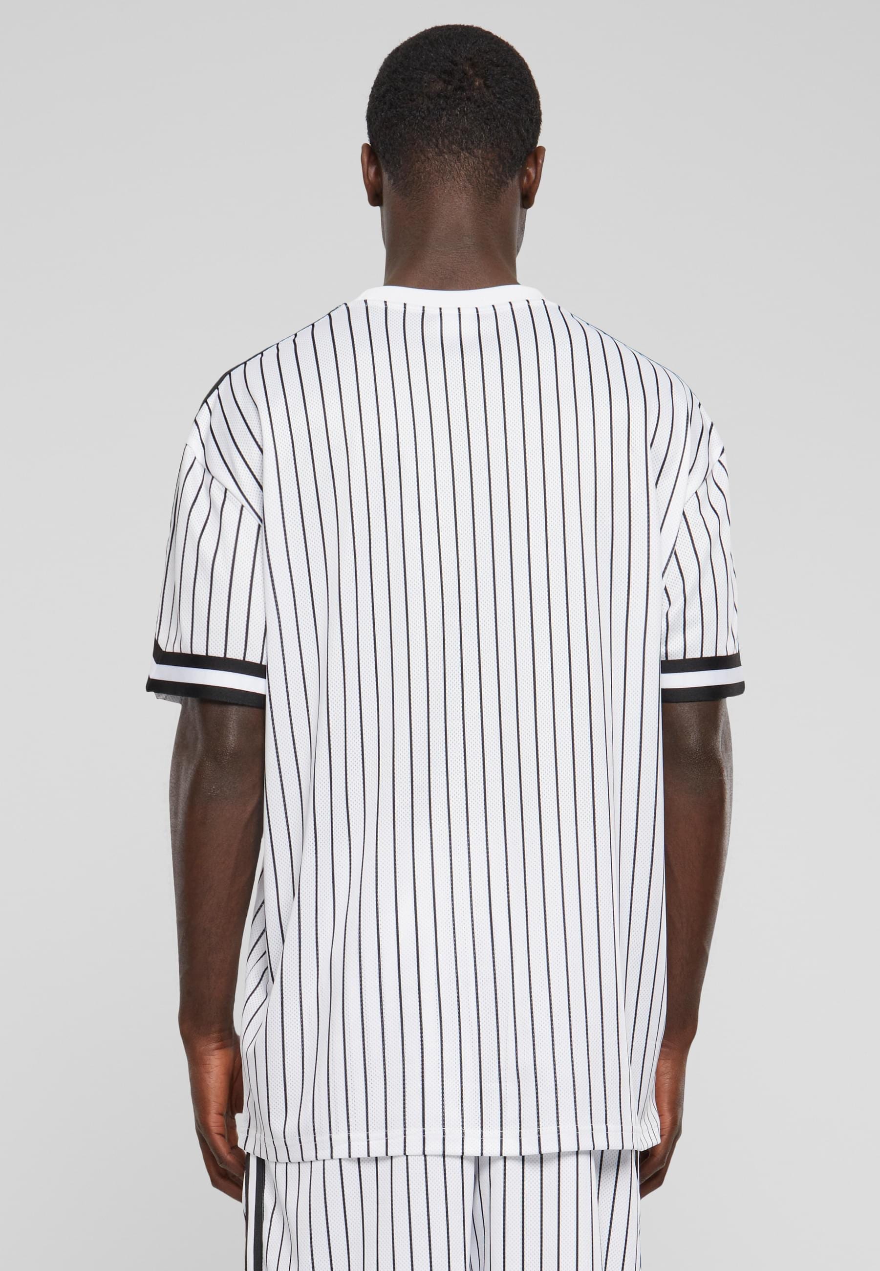 URBAN CLASSICS T-Shirt »Urban Classics Herren Oversized Striped Mesh Tee«, (1 tlg.)