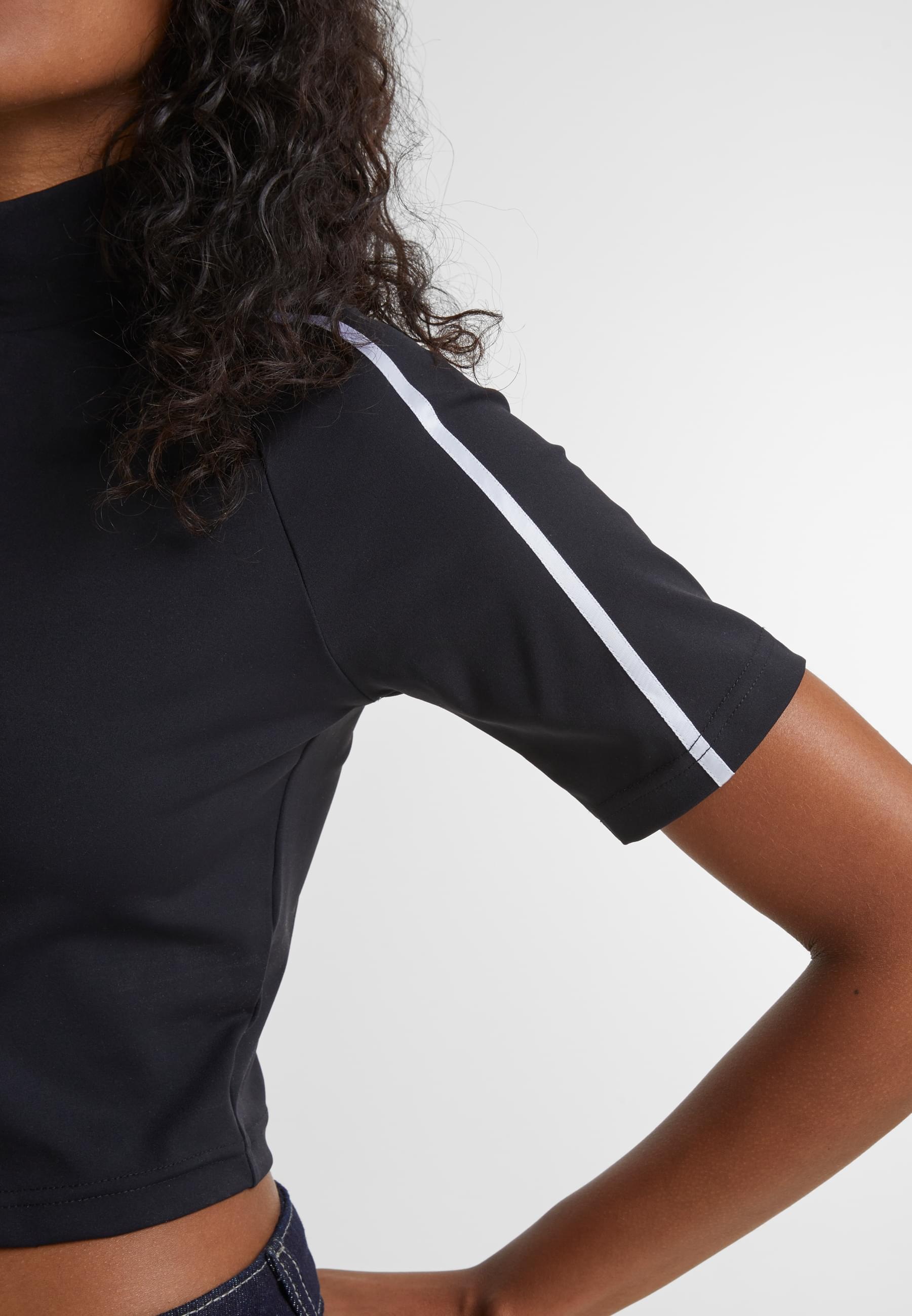 URBAN CLASSICS T-Shirt »Urban Classics Ladies High Neck Short Tee«, (1 tlg.)