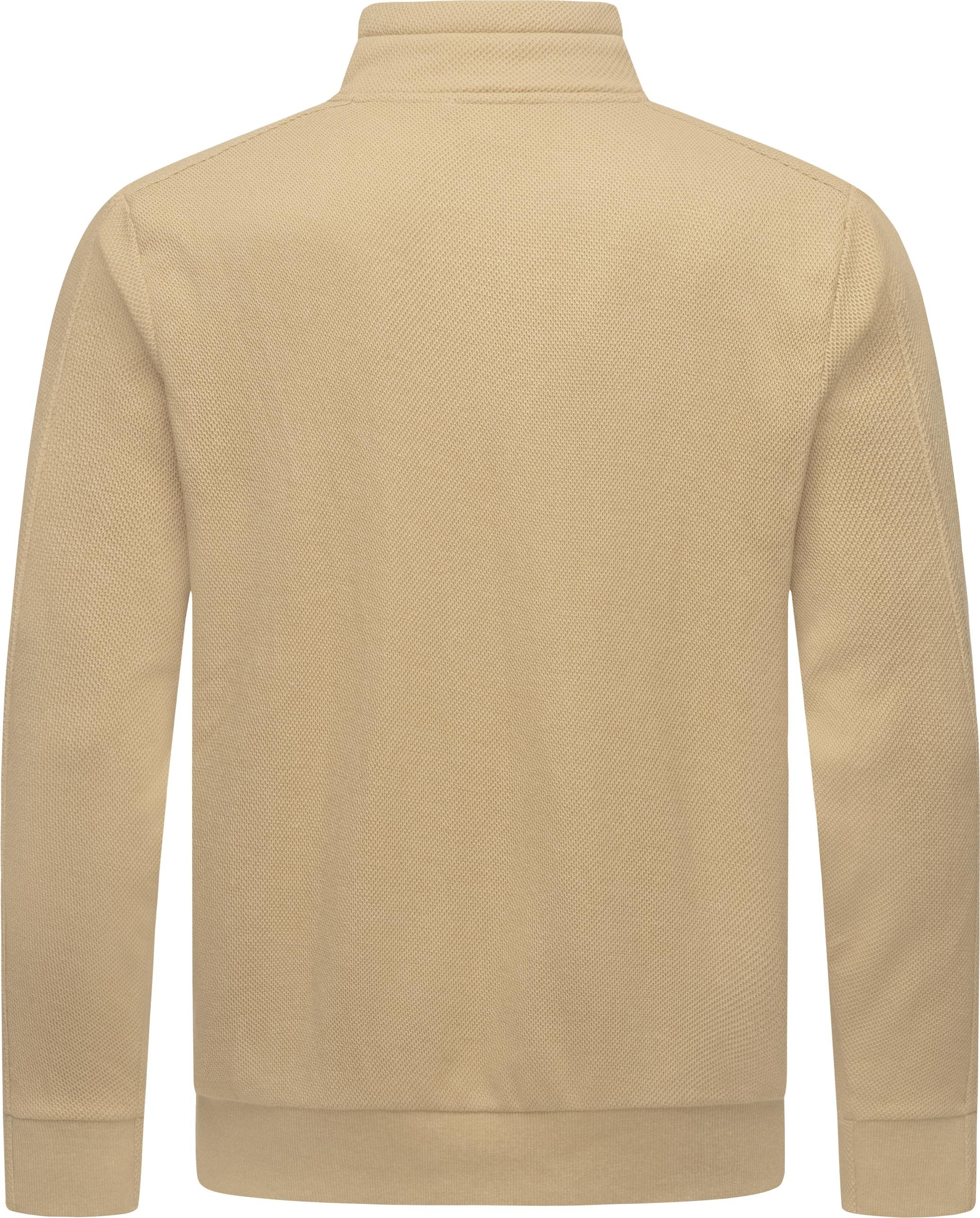 Ragwear Sweatjacke »Carlow«, lässige Herren Kapuzenjacke mit Stehkragen