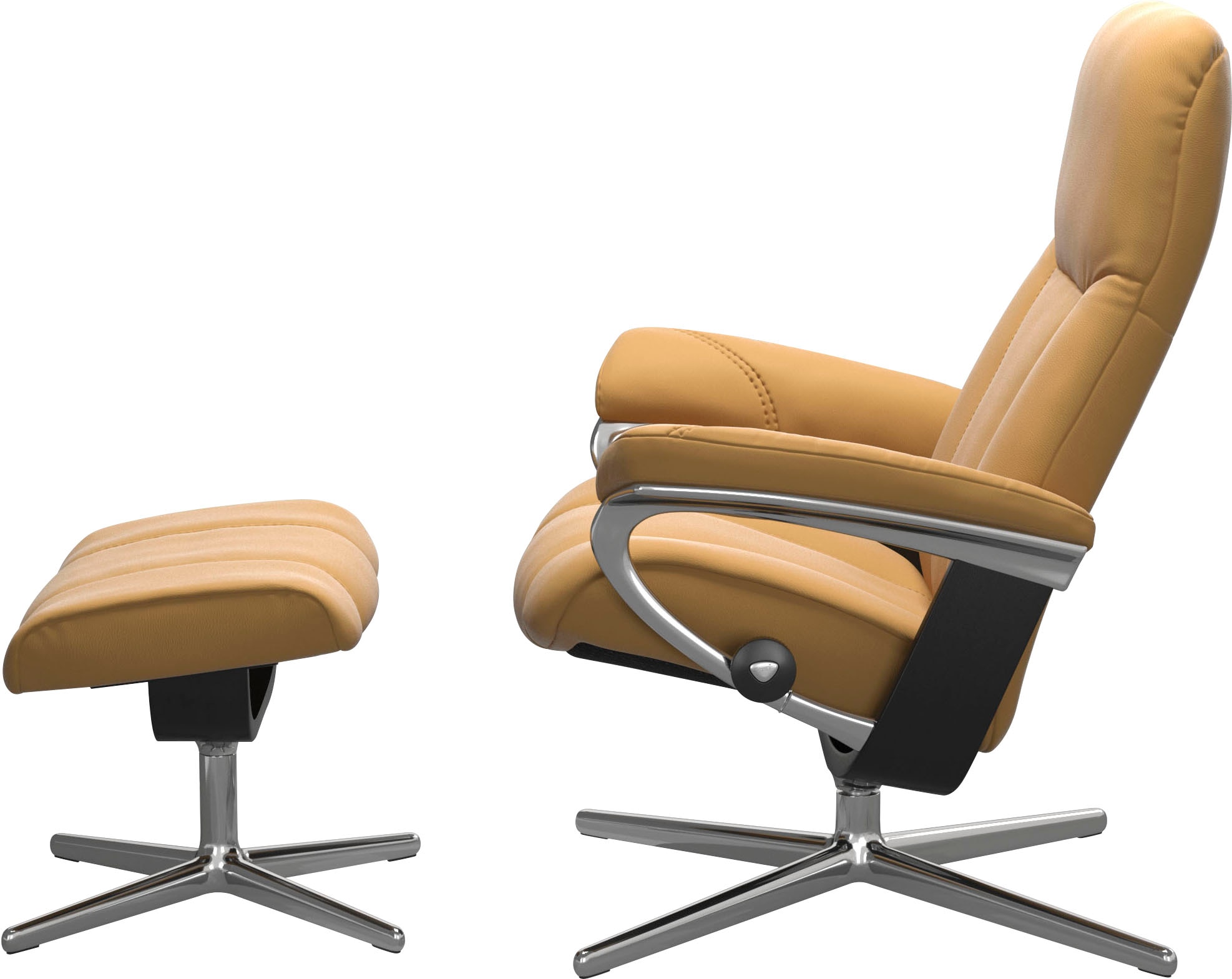 Stressless® Relaxsessel »Consul«, mit Cross Base, Größe S, M & L, Holzakzent Schwarz