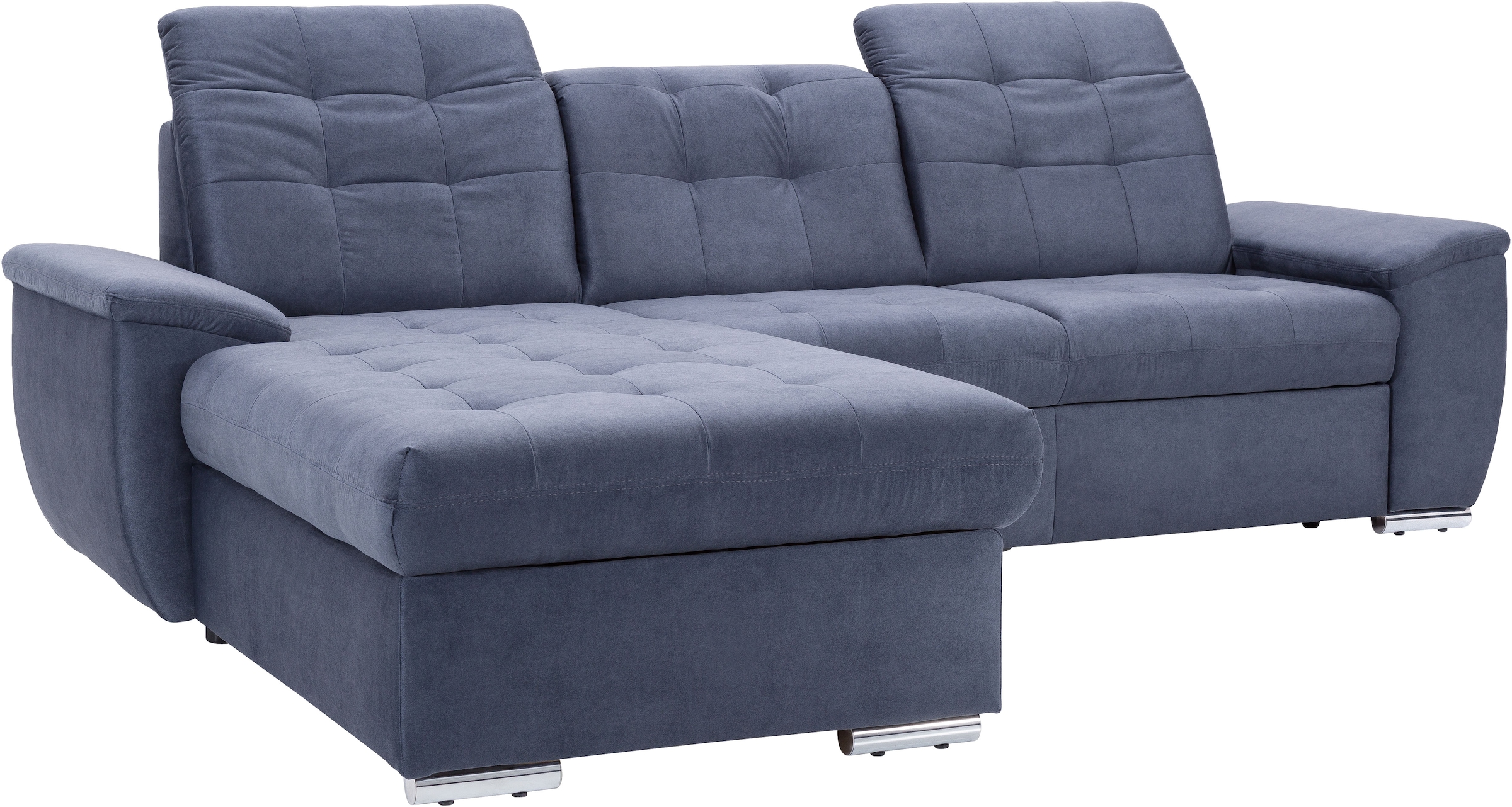 exxpo - sofa fashion Ecksofa »Derby Inkl. Kopfteilverstellung, wahlw. Bett & Bettkasten, L-Form«, EXTRA an Komfort zum Relaxen, Entspannen und Wohlfühlen