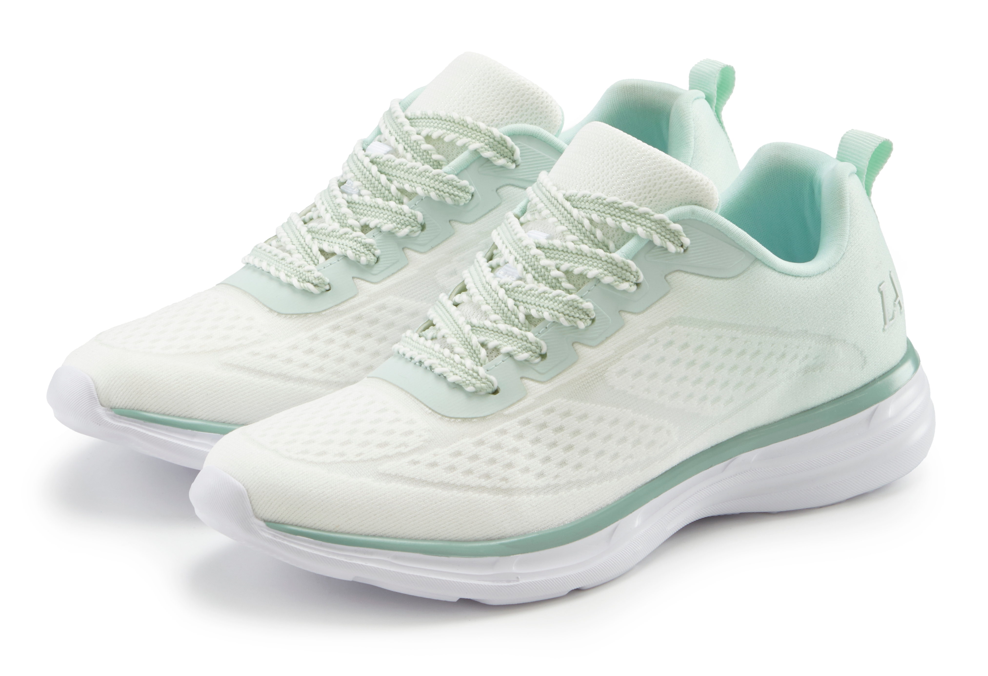 LASCANA Sneaker "Halbschuh, Freizeitschuh, Turnschuhe," NEU mit modischen Farbdetails VEGAN