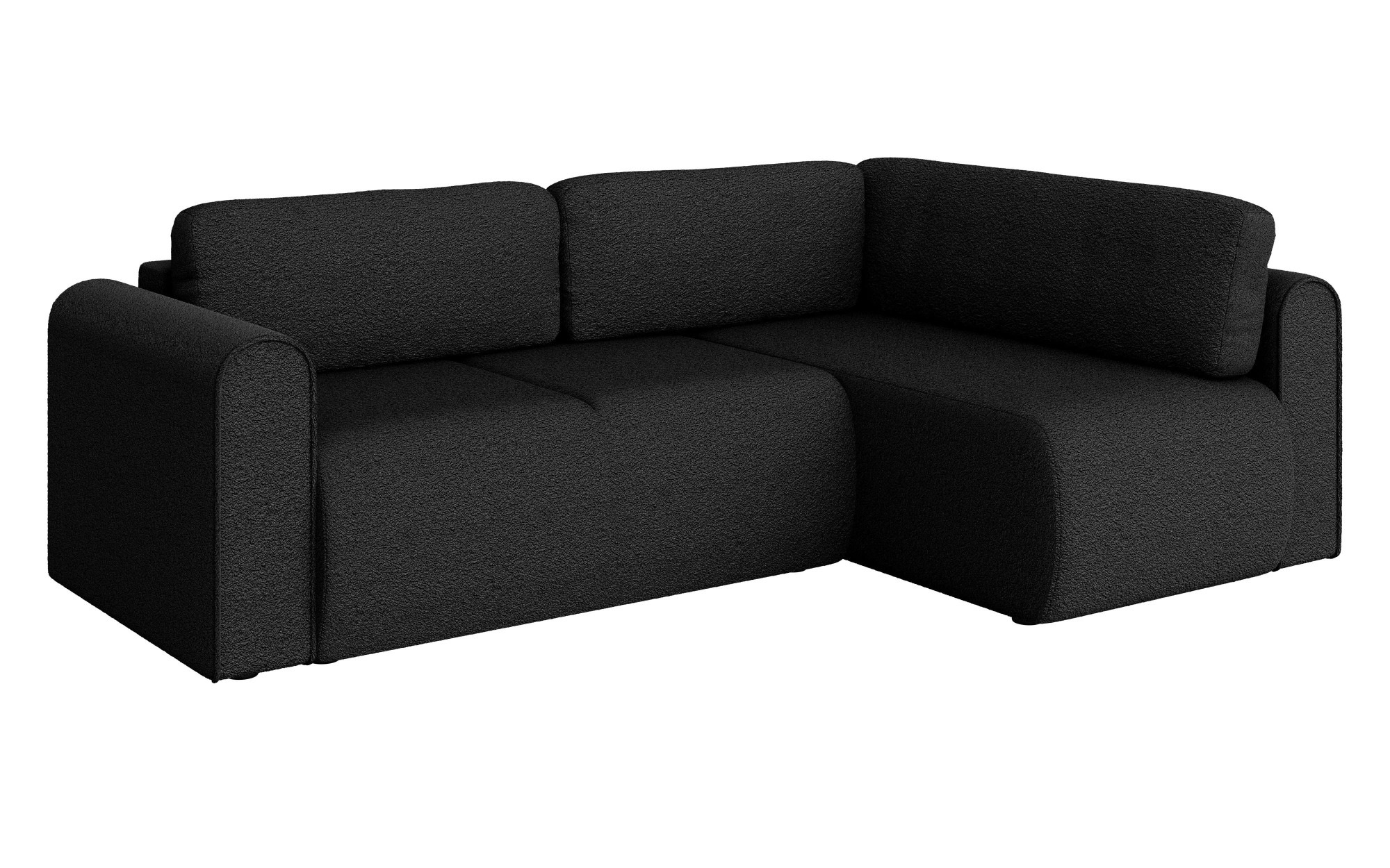 INOSIGN Ecksofa »Zacharia wahlweise Schlafsofa mit Bettkasten, B/T/H 250/166/86 cm«, L-Form mit Wellenunterfederung, Ottomane rechts oder links bestellbar
