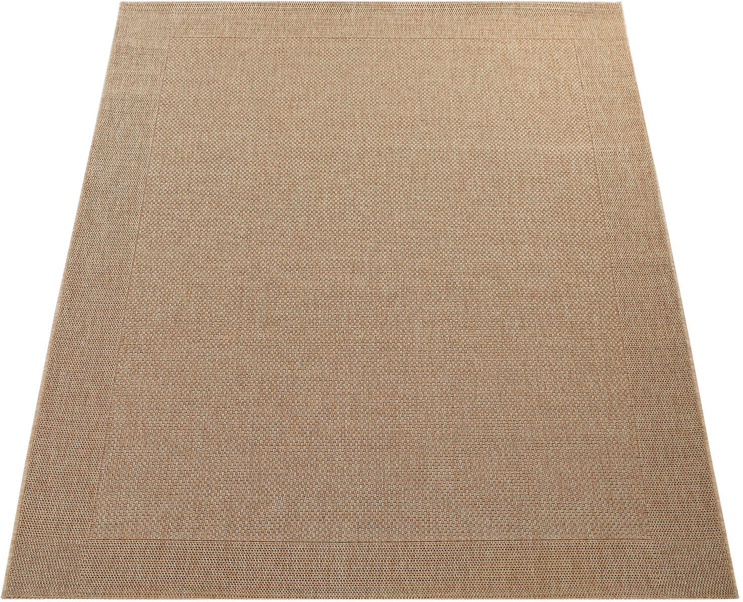 Paco Home Teppich Flachgewebe, »Waregem Rechnung geeignet, Bordüre, auf mit meliert, BAUR Outdoor rechteckig, | Wohnzimmer 621«