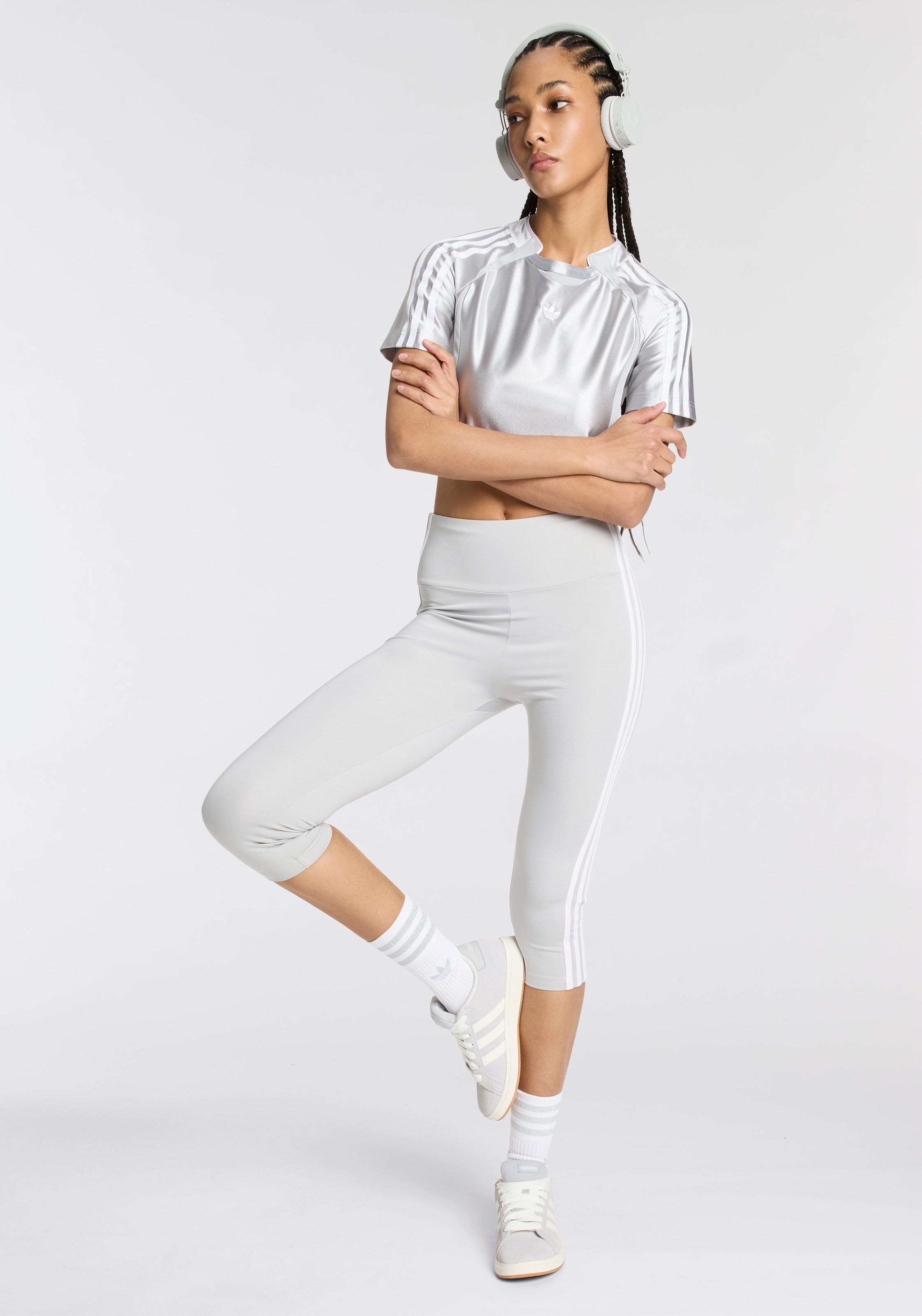 adidas Originals Sportsocken "MIDCUT GLITTER CREW SOCKEN, 2 PAAR" 2 Stk. tl günstig online kaufen