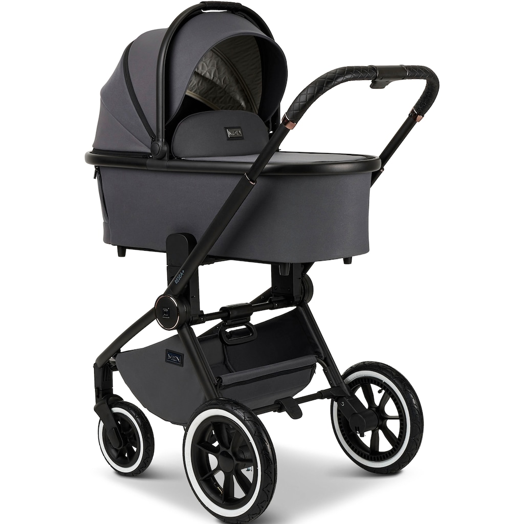 Moon Kombi-Kinderwagen »Resea+, anthrazit/black melange«