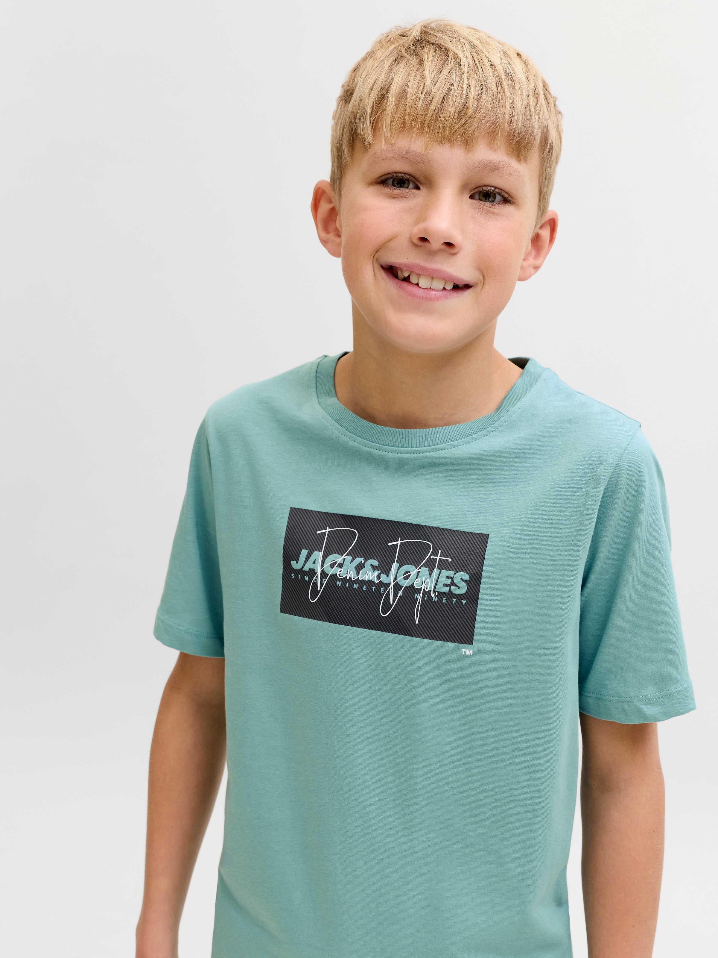 Jack & Jones Junior T-Shirt »JJCOLE PRINT TEE SS CREW NECK JNR« mit Logoprint