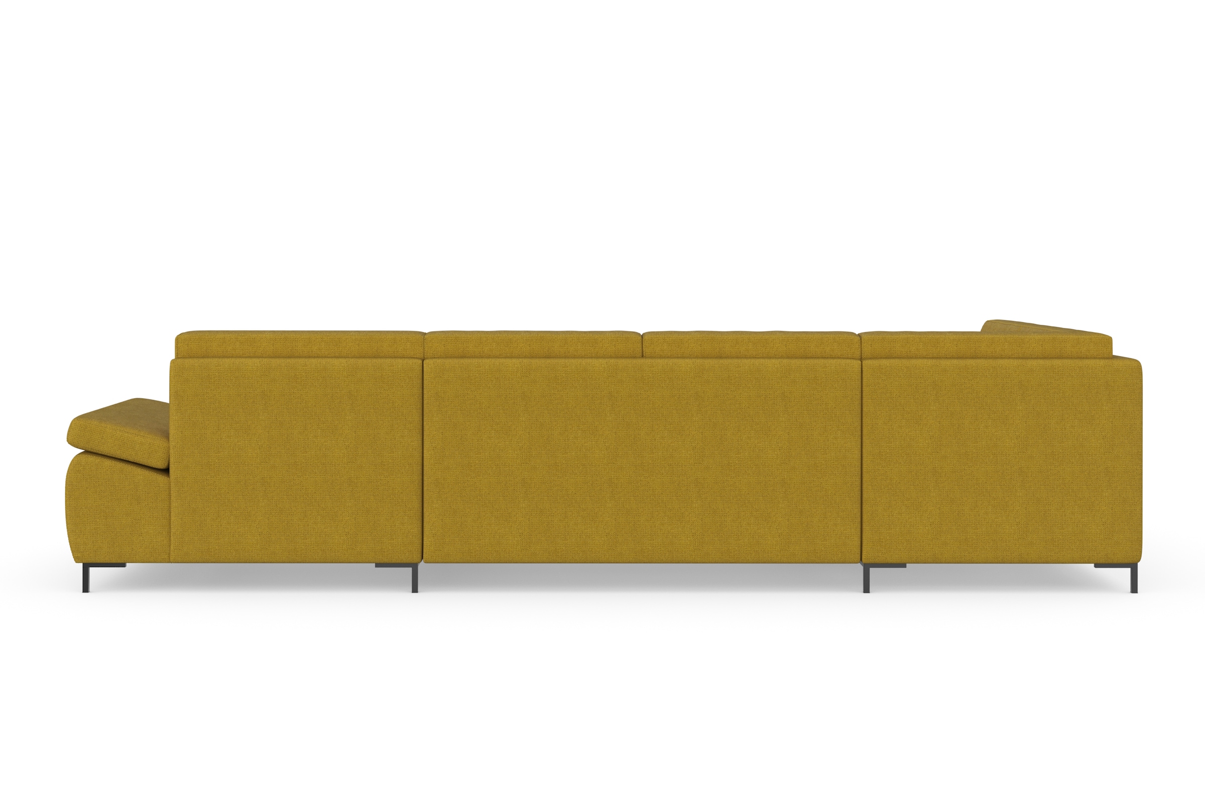 DOMO collection Wohnlandschaft »Capelo U-Form«, mit Armteilverstellung, wahlweise mit Bettfunktion, Federkern