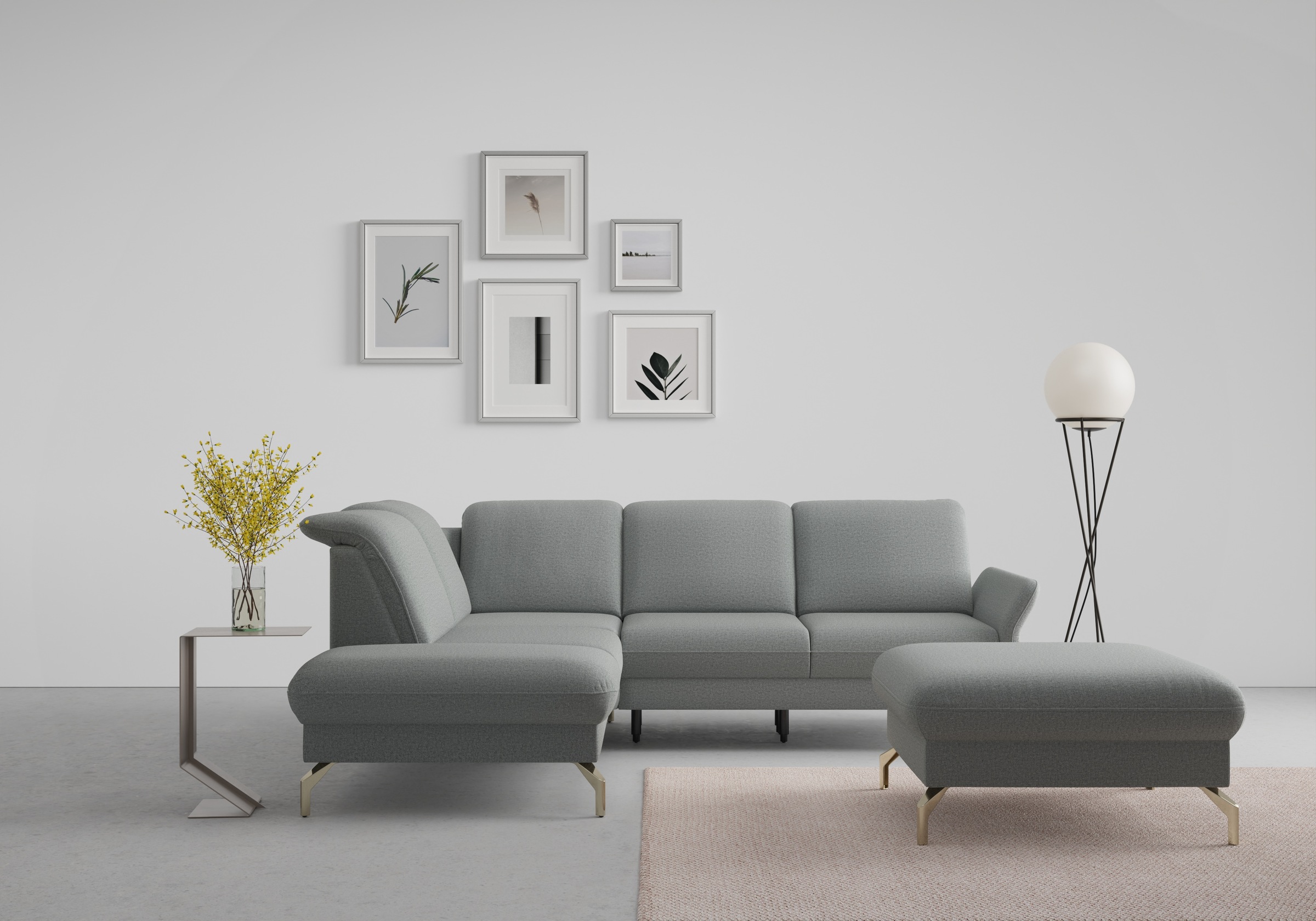 sit&more Ecksofa "Fashion L-Form", wahlweise mit Kopfteilverstellung, Vorzi günstig online kaufen