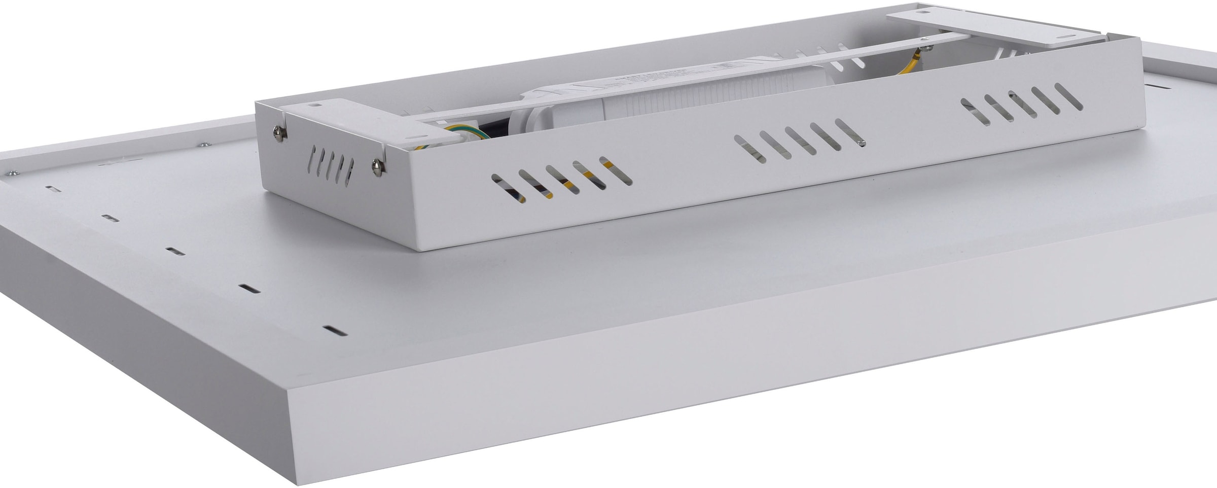 JUST LIGHT Deckenleuchte »BEROA«, 1 flammig, Leuchtmittel LED-Board | LED fest integriert, Deckenpanel mit IR-Heizung 450W, Funk Fernbed., Funkthermostat
