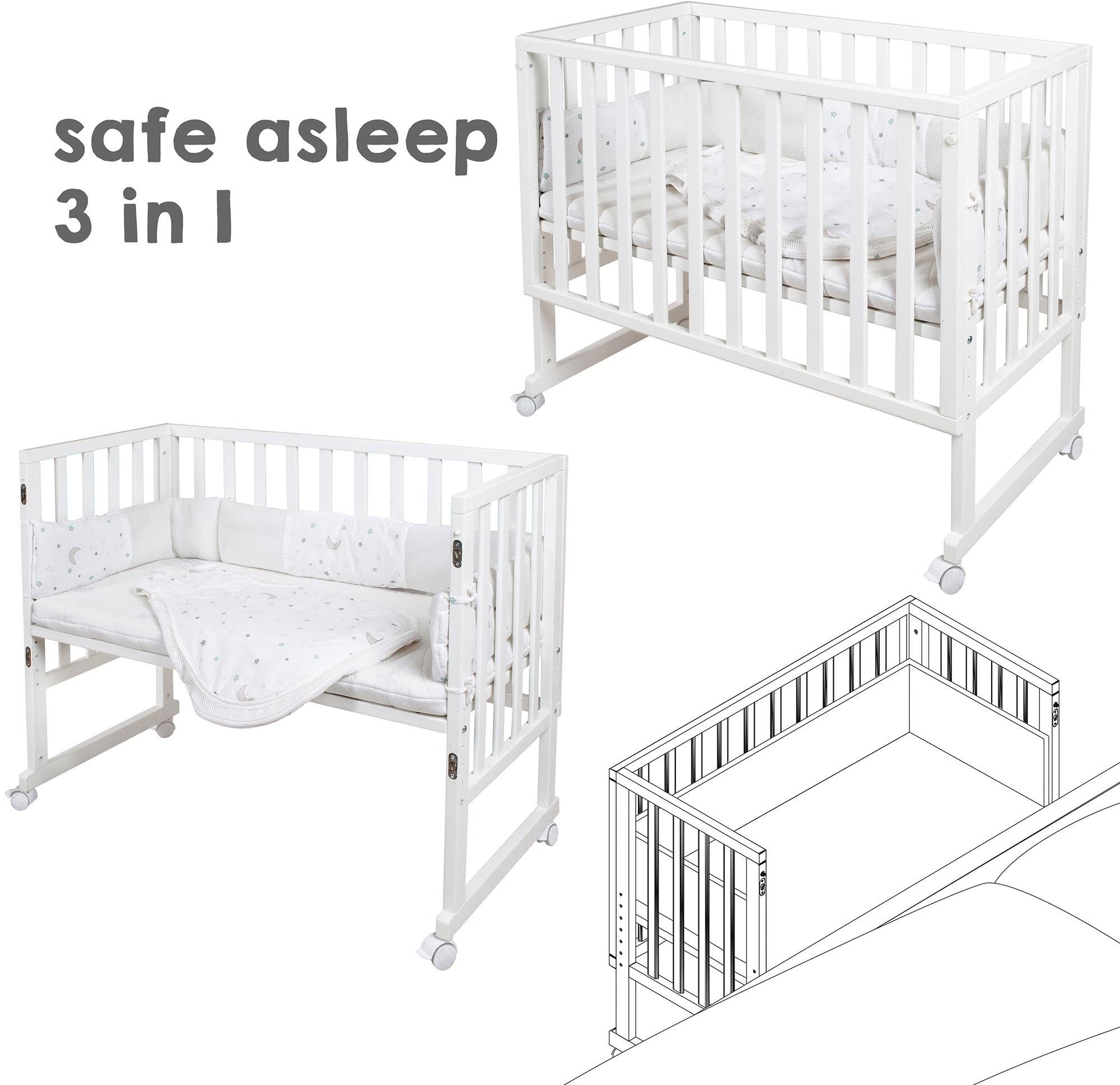 roba® Stubenbett »safe asleep® 3-in-1 Sternenzauber«, (4 tlg.)