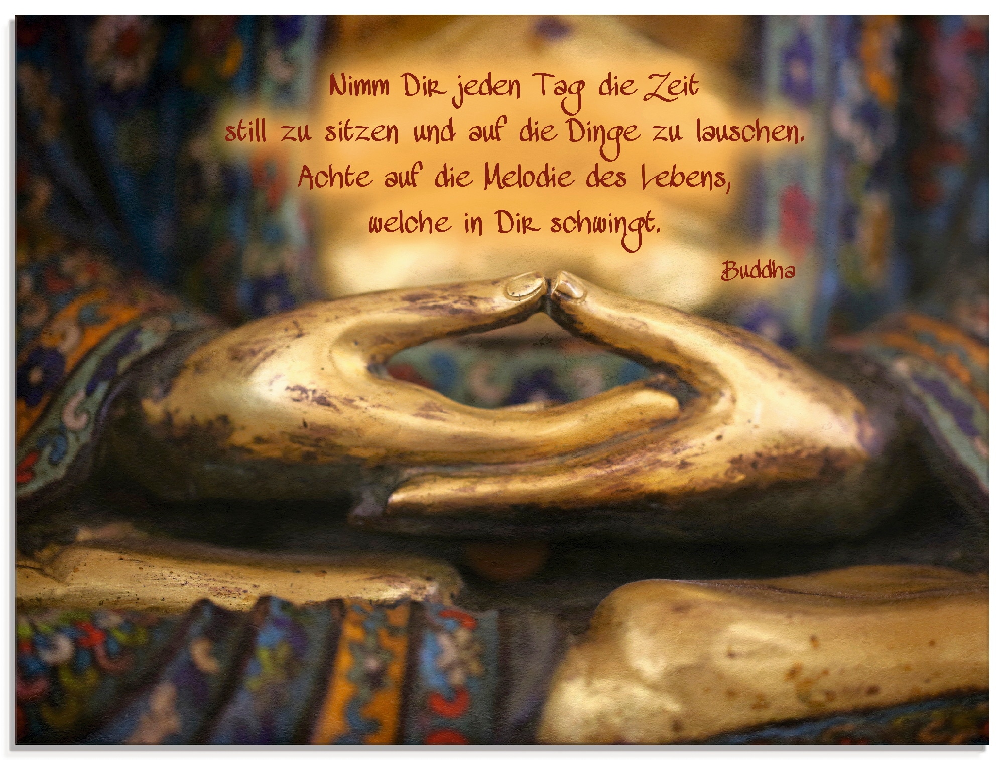 Artland Glasbild "Weisheit" Religion 1 Stk. tlg. in verschiedenen Größen günstig online kaufen