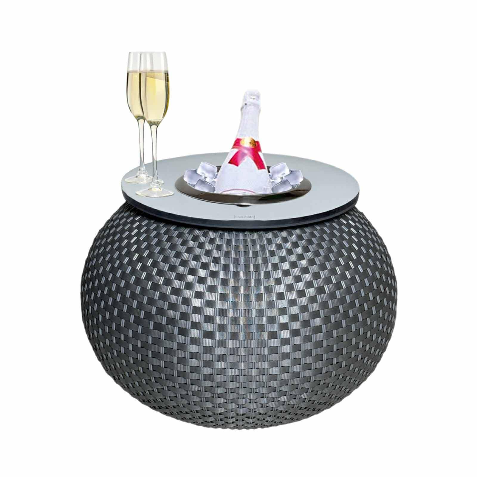 COOTAB Cooler Table Beistelltisch "Beistelltisch mit Edelstahl-Kühler Milan günstig online kaufen