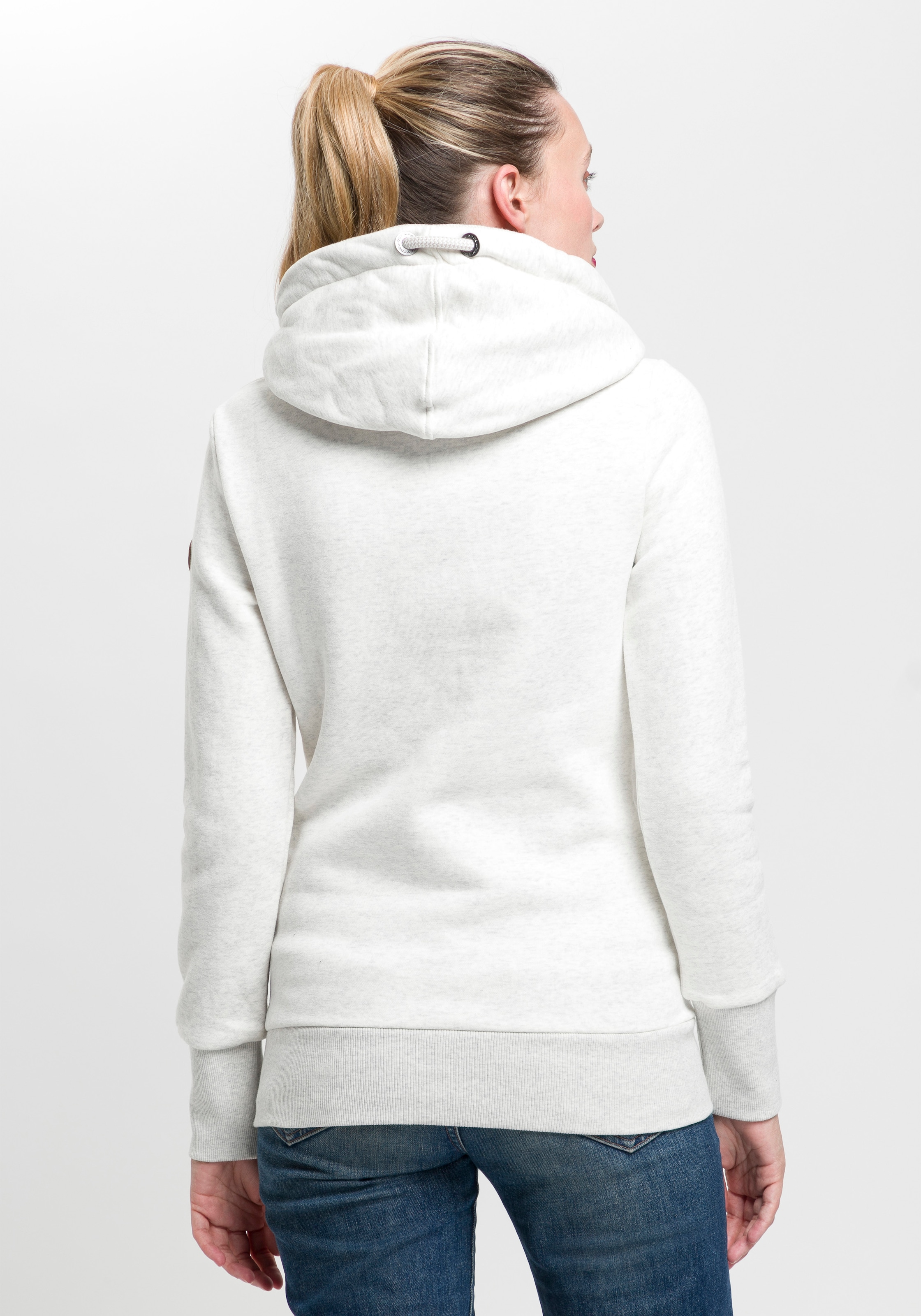 Ragwear Kapuzensweatshirt »GRIPYBUTTON«, Sweater mit rustikalen Kordel-Akzenten