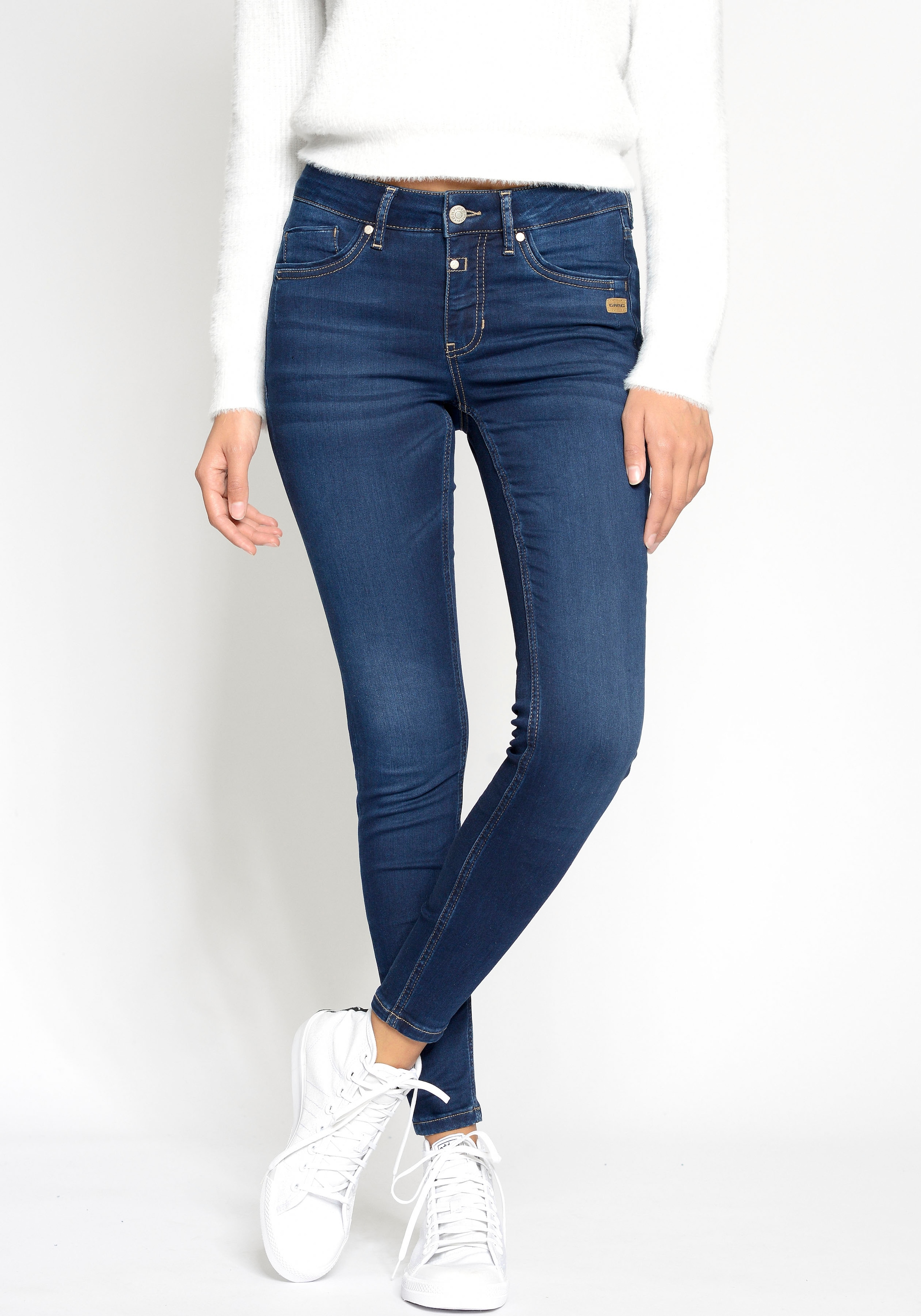Used-Effekten online kaufen BAUR GANG »94LAYLA«, mit Skinny-fit-Jeans |
