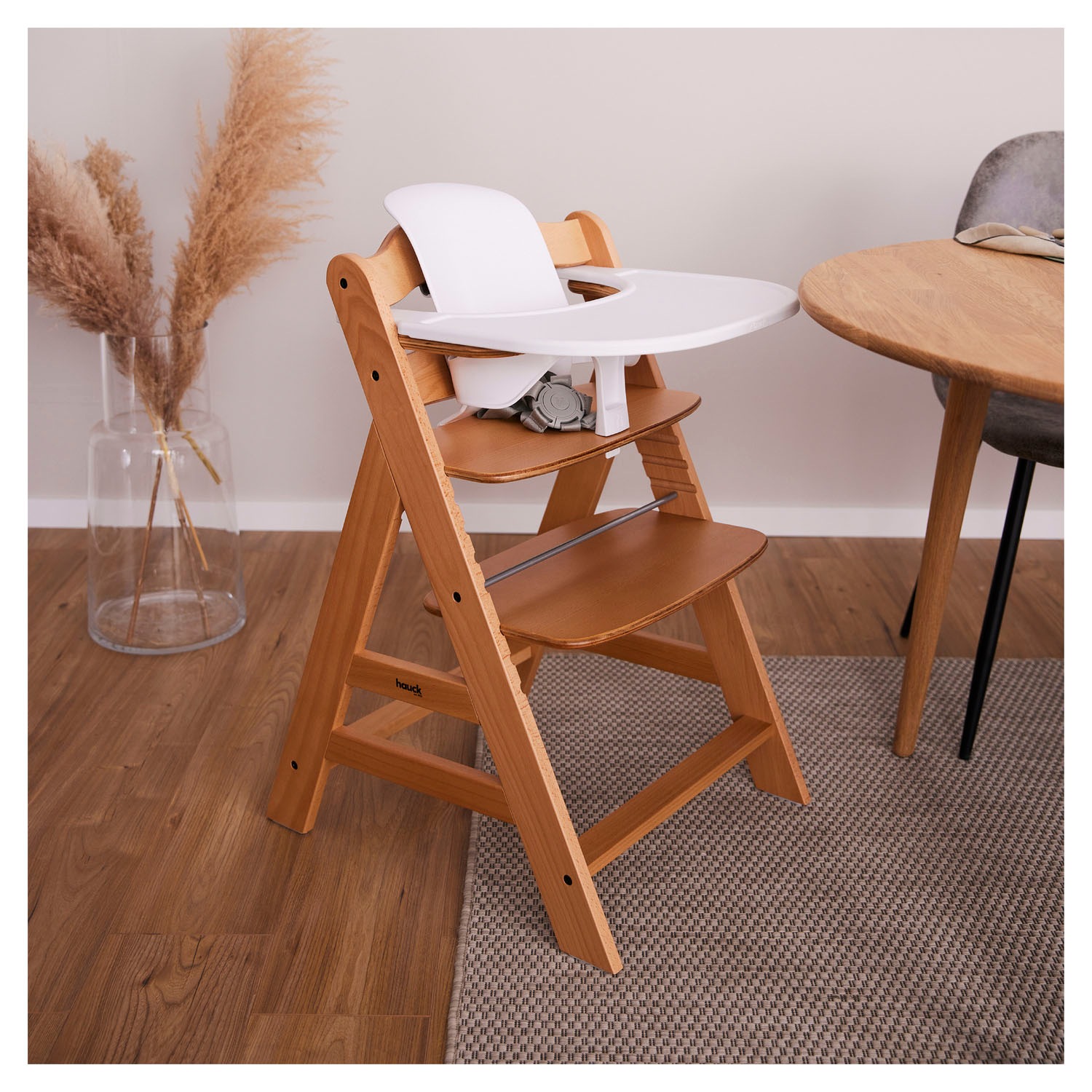 Hauck Hochstuhltablett »Alpha Click Tray, Black«, aus recyceltem Material