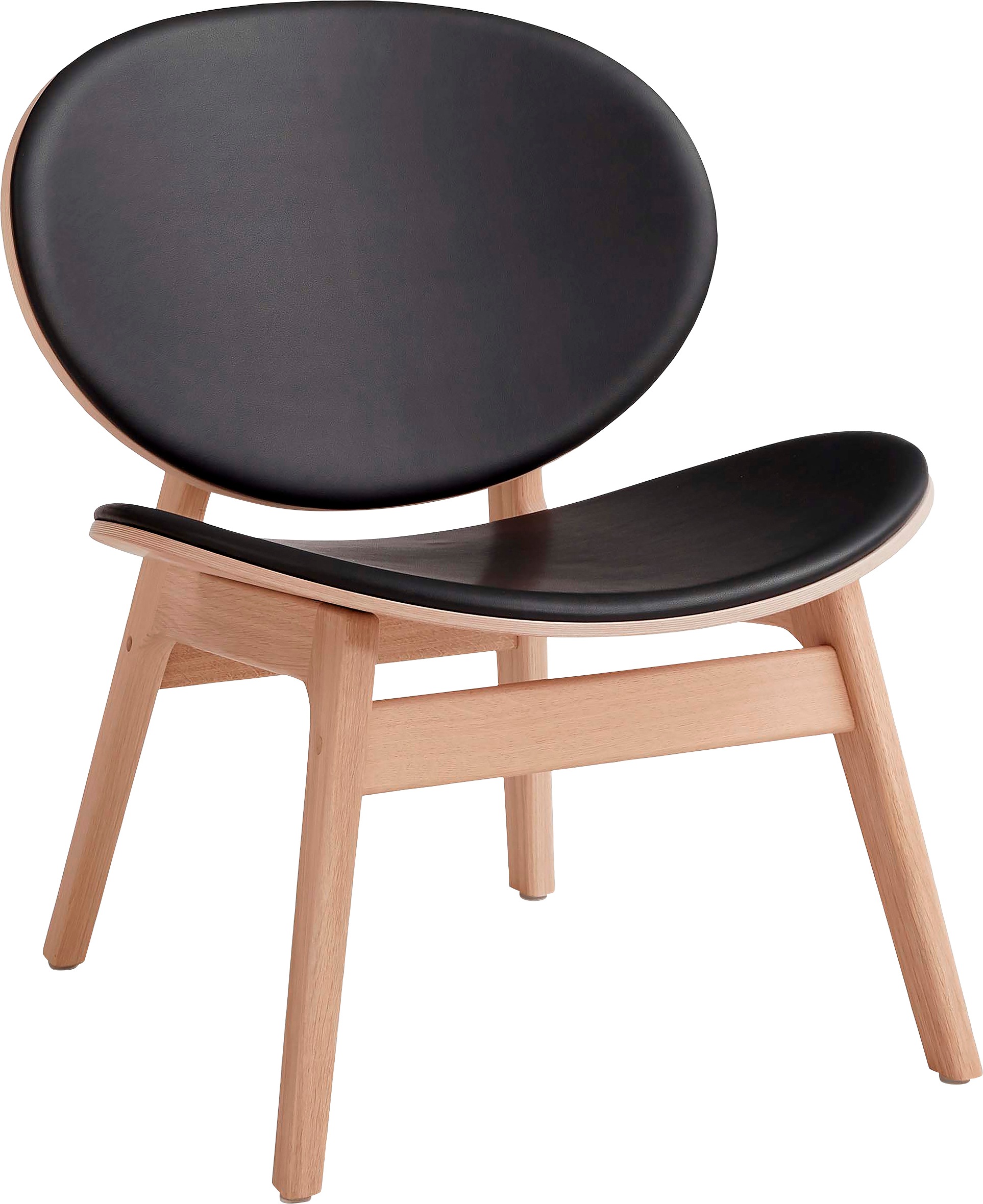 Hammel Furniture Loungesessel »Findahl by Hammel One«, Eiche, gepolstertes Sitz- und Rückenkissen sind mit Leder erhältlich