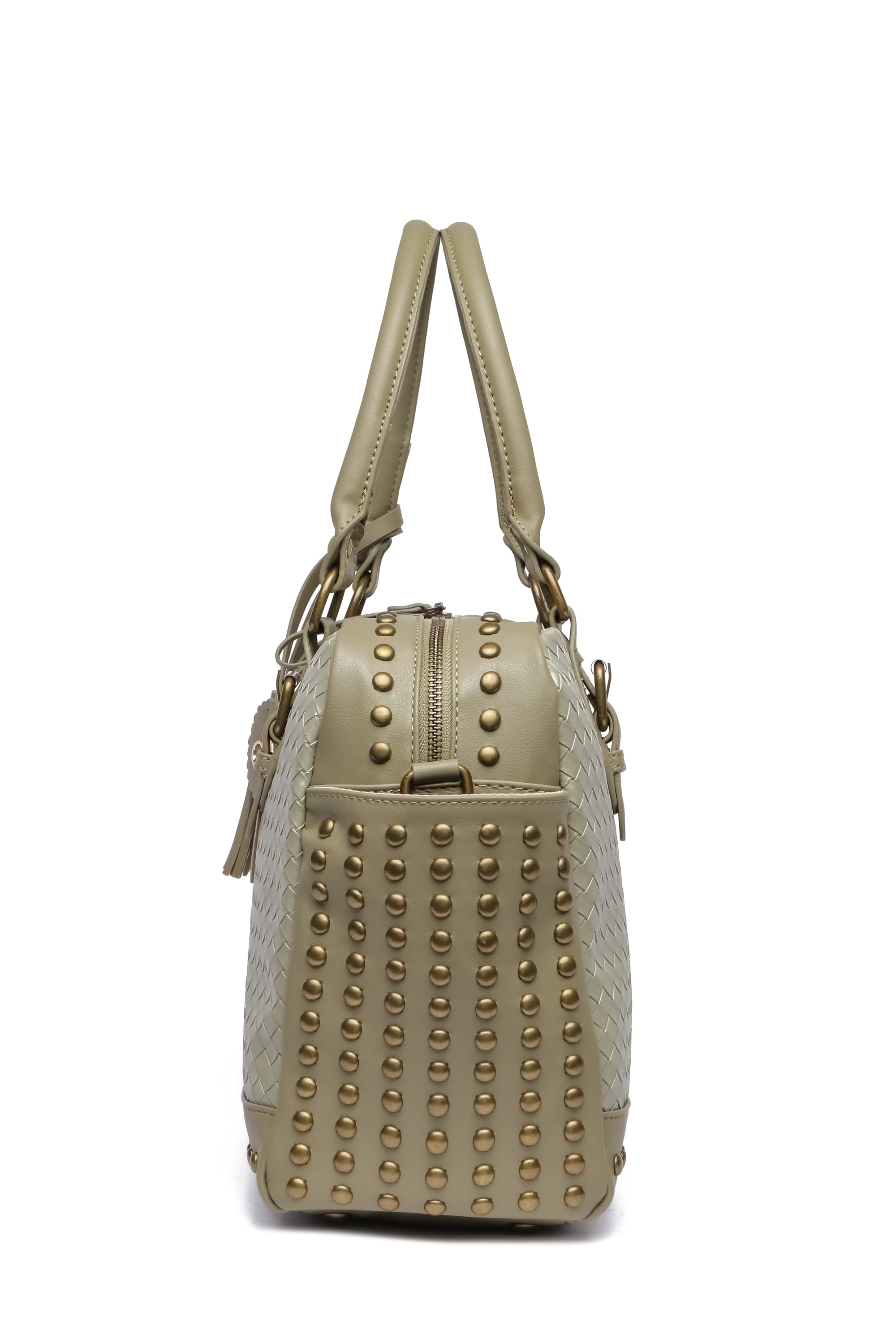 COLLEZIONE ALESSANDRO Schultertasche »Berlin« mit Nieten und Flechtung